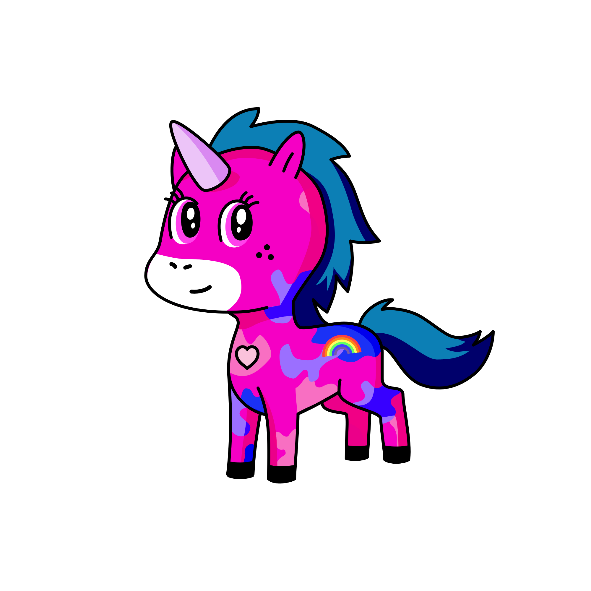 Pinky, the unicorn