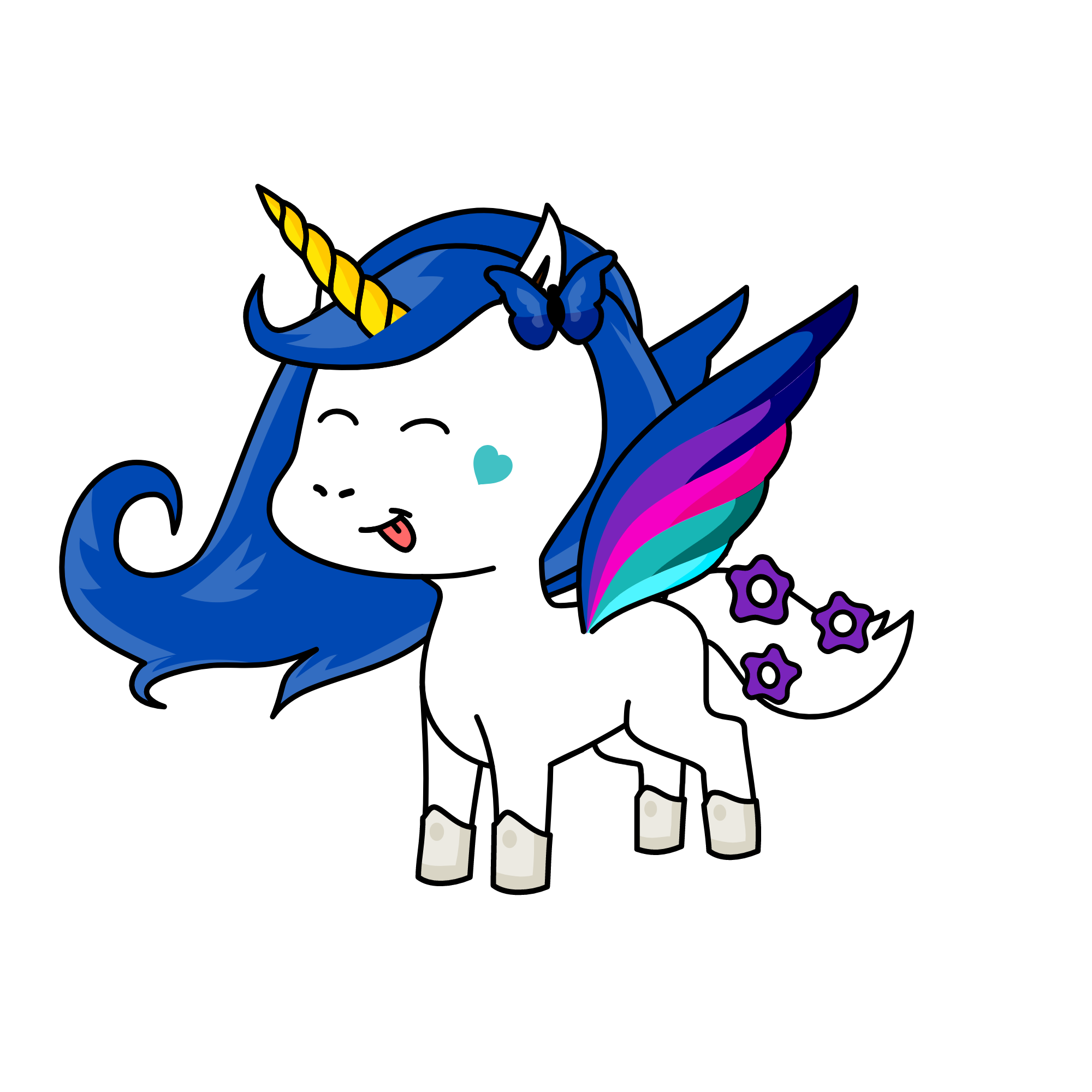 :), the unicorn