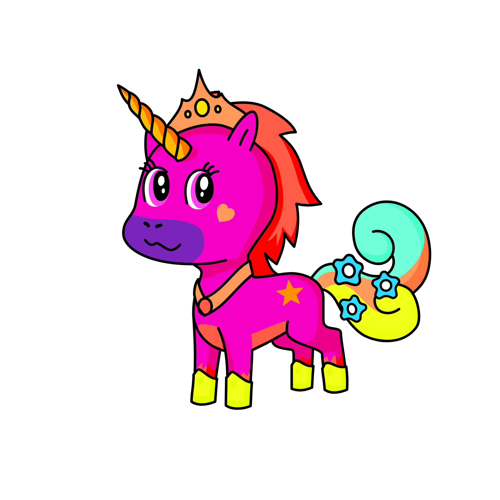 pinky, the unicorn
