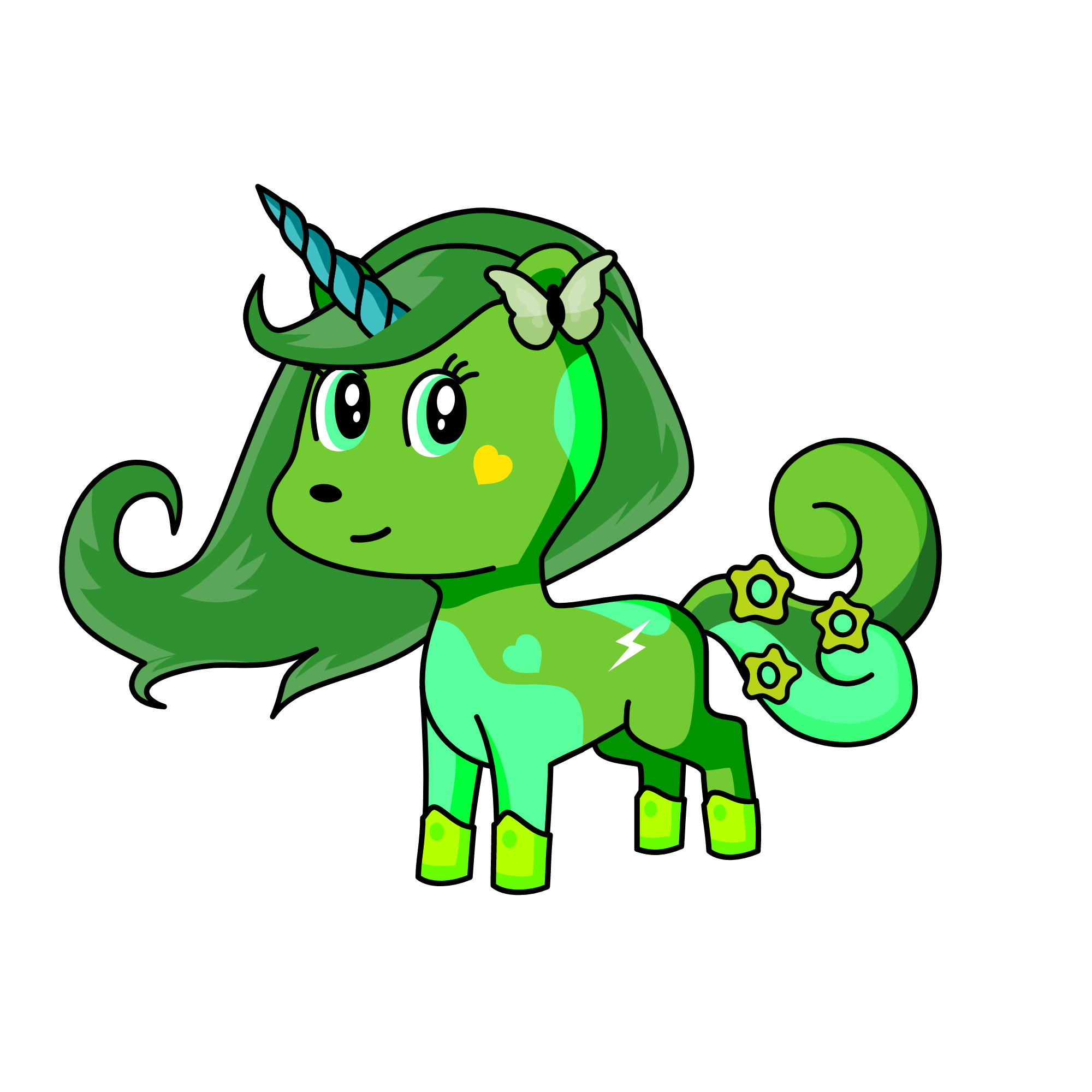 Jungly, the unicorn