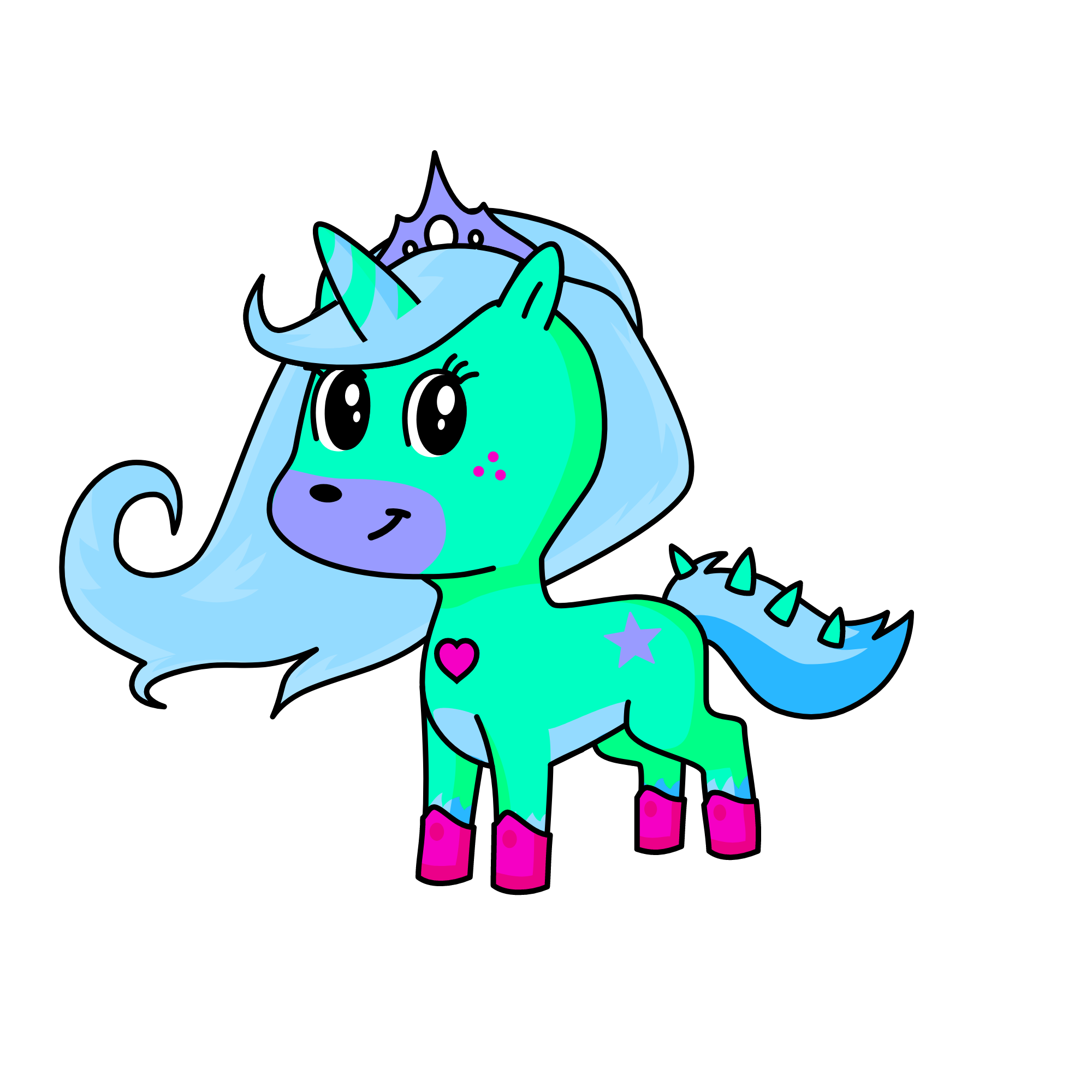 Loveli cholelvy, the unicorn