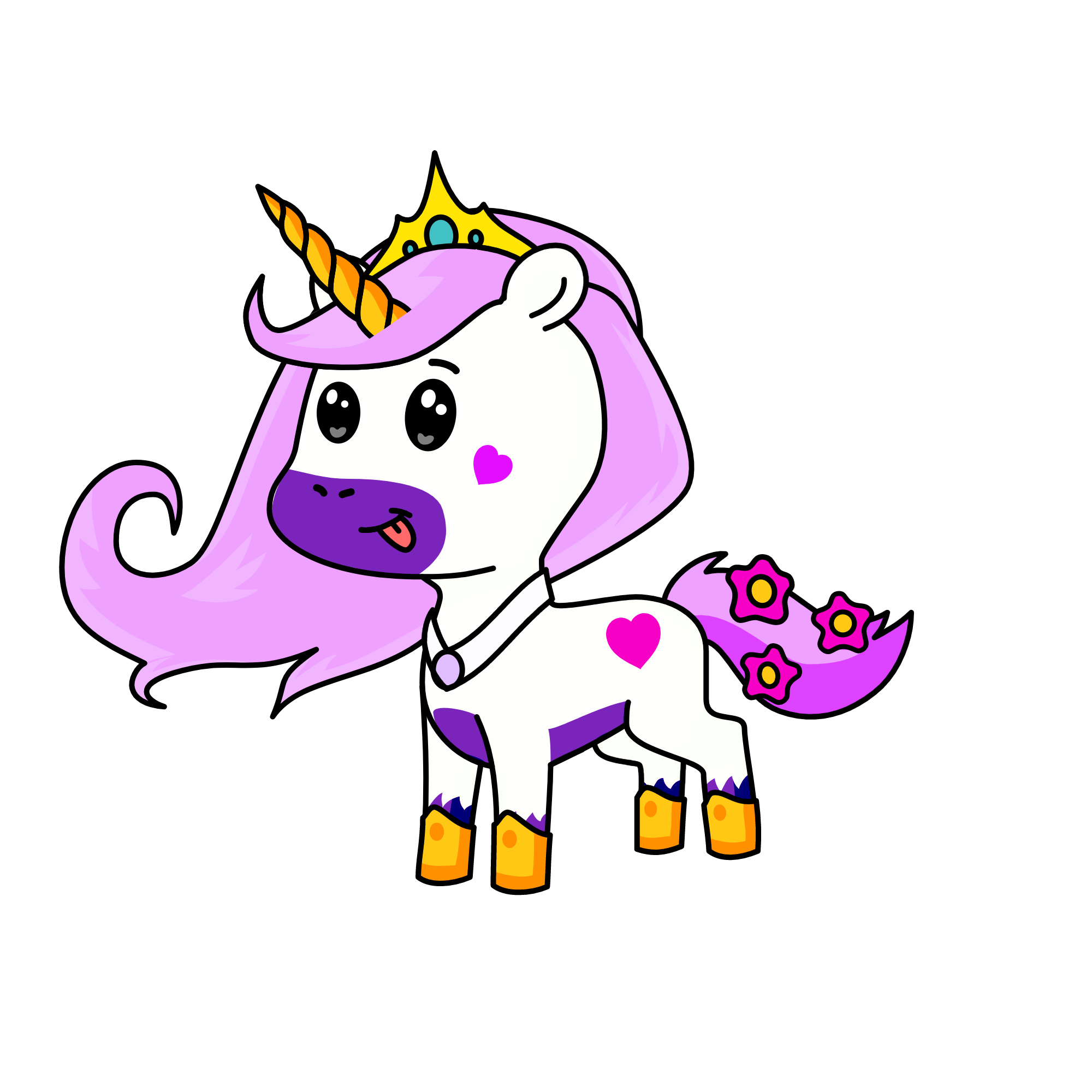Pinky, the unicorn