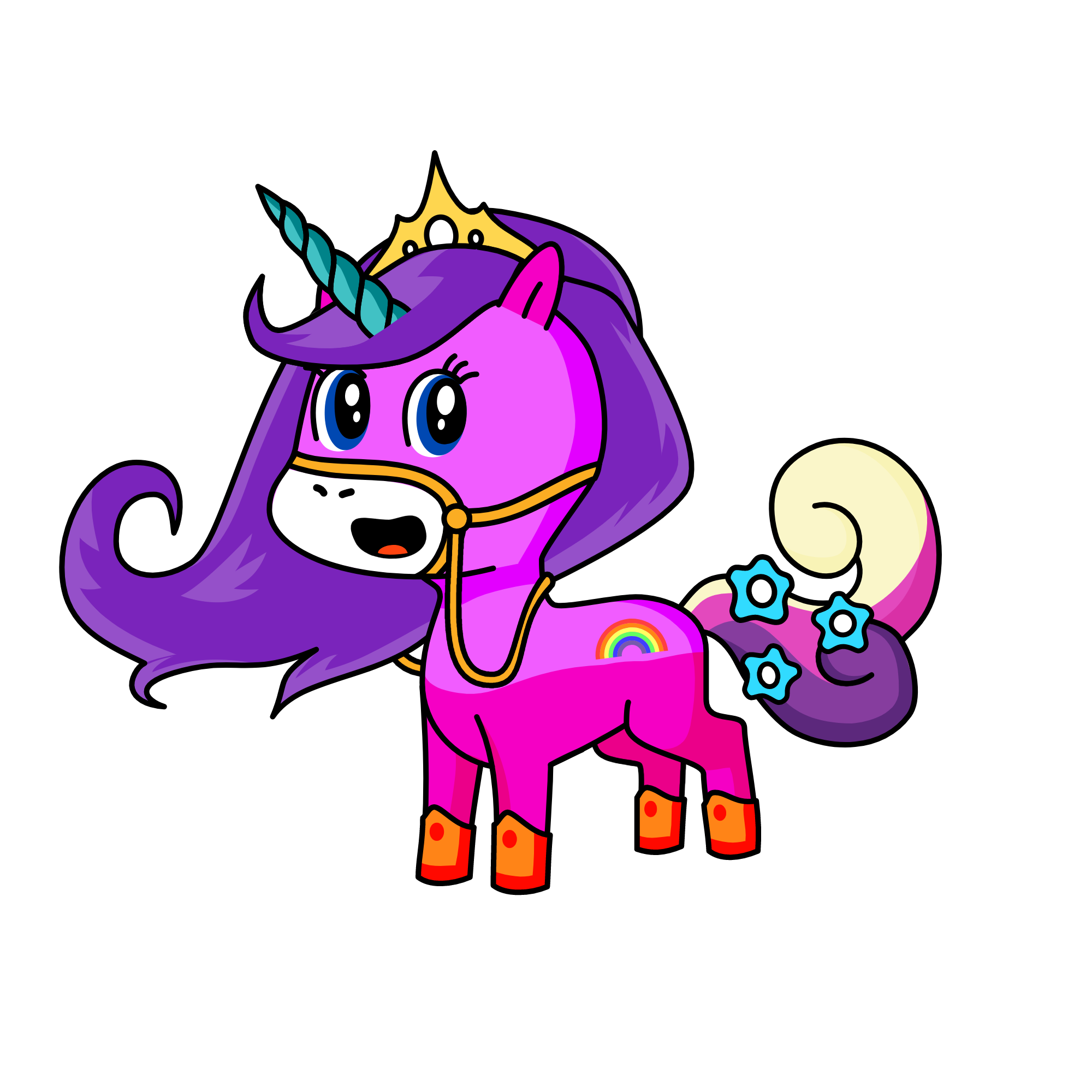 Violet, the unicorn