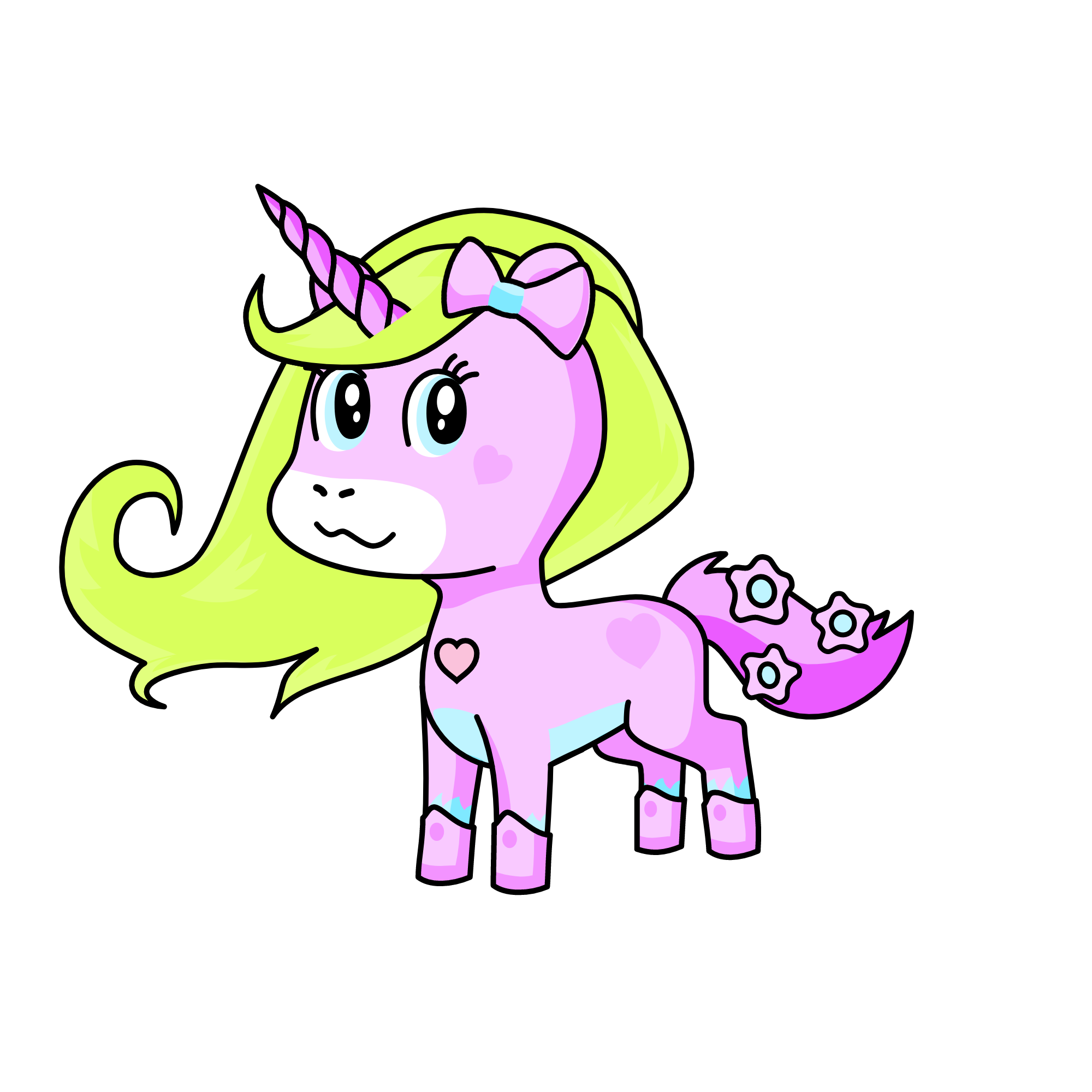 Pinky rose , the unicorn