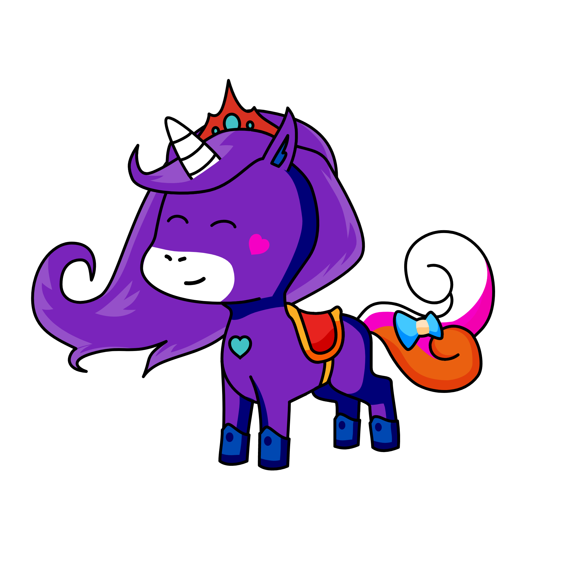 Queen of all unicorns, the unicorn