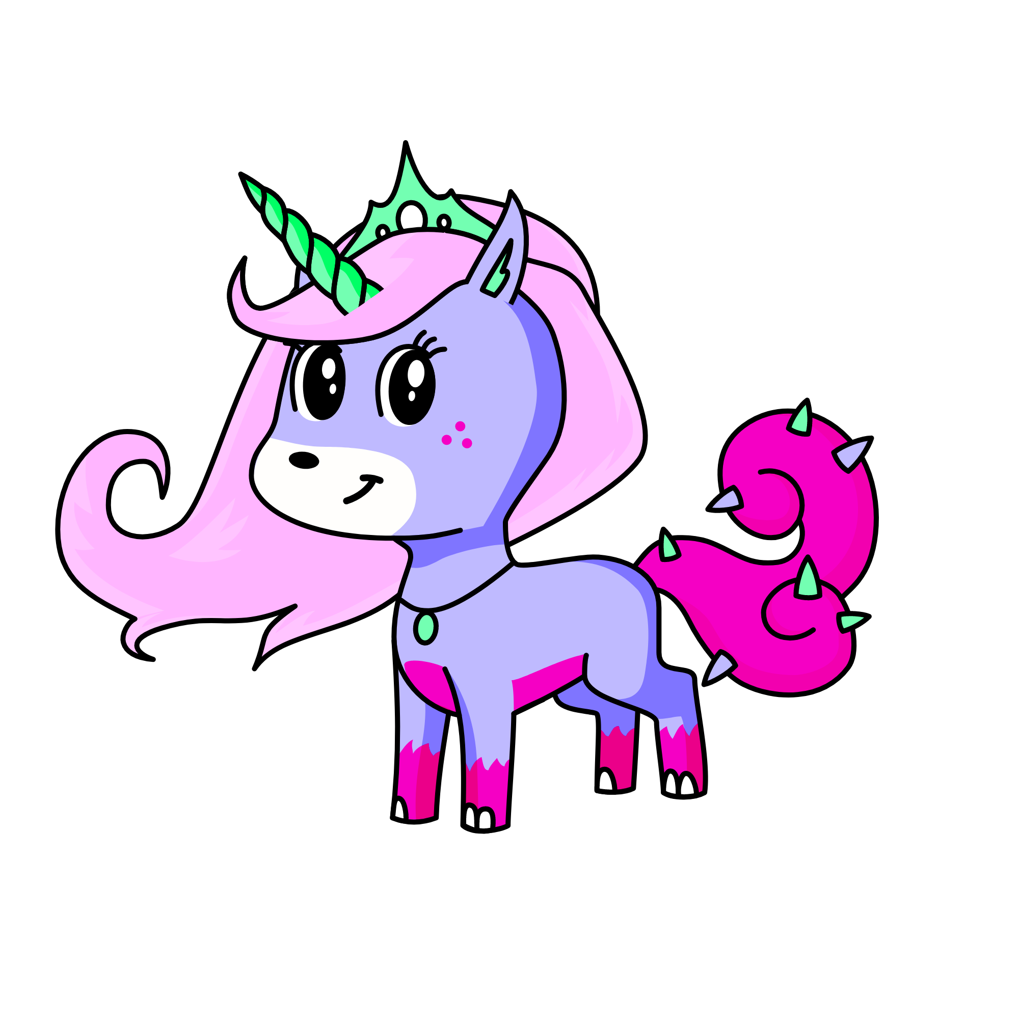 Pastel de Frutillita, the unicorn