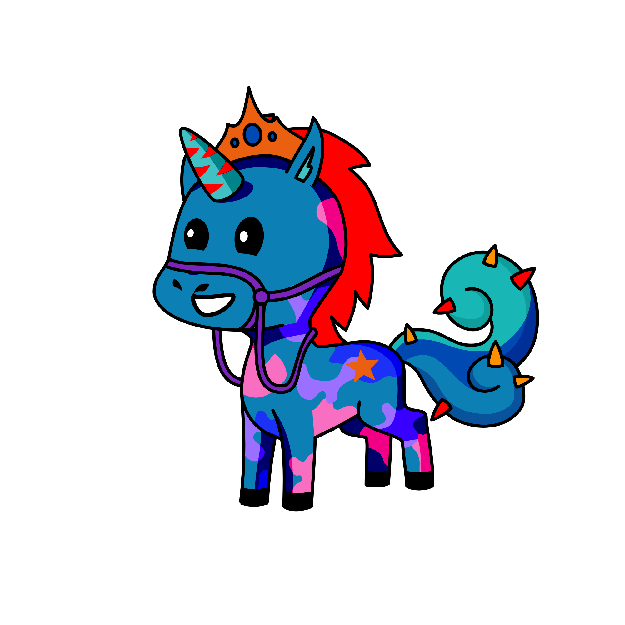 Riendas morado, the unicorn