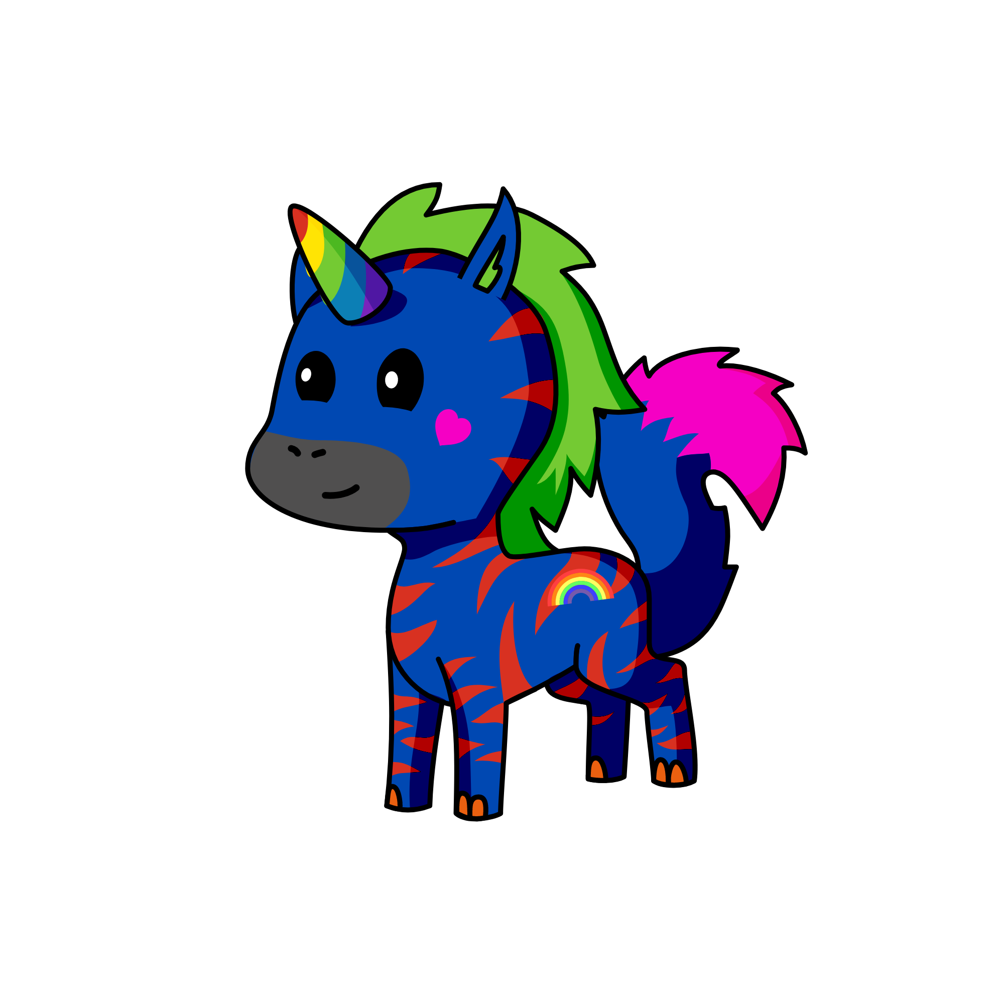 Sevrita roja, the unicorn