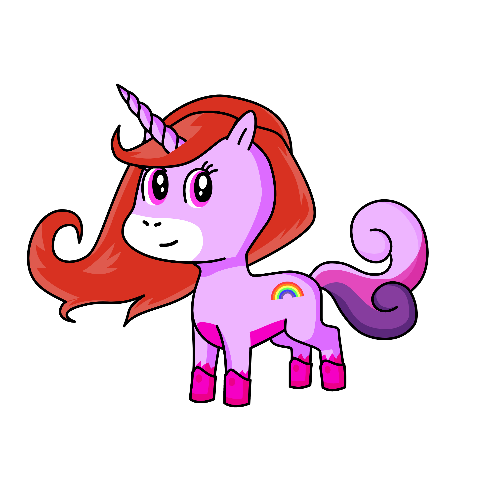 Pinky, the unicorn