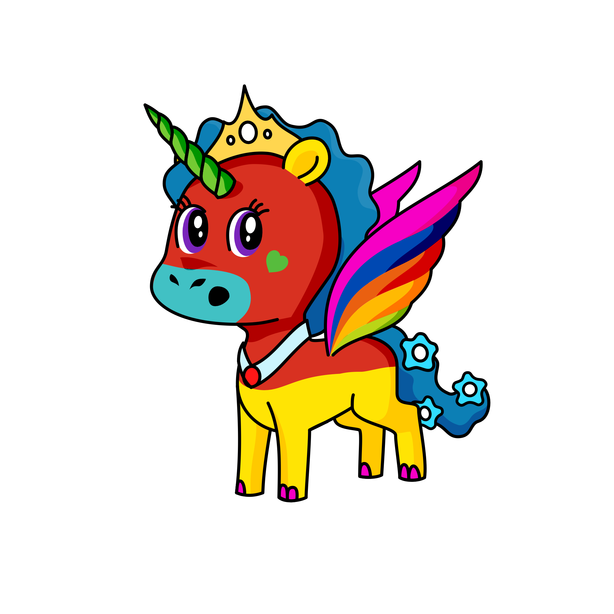 Button Brich, the unicorn