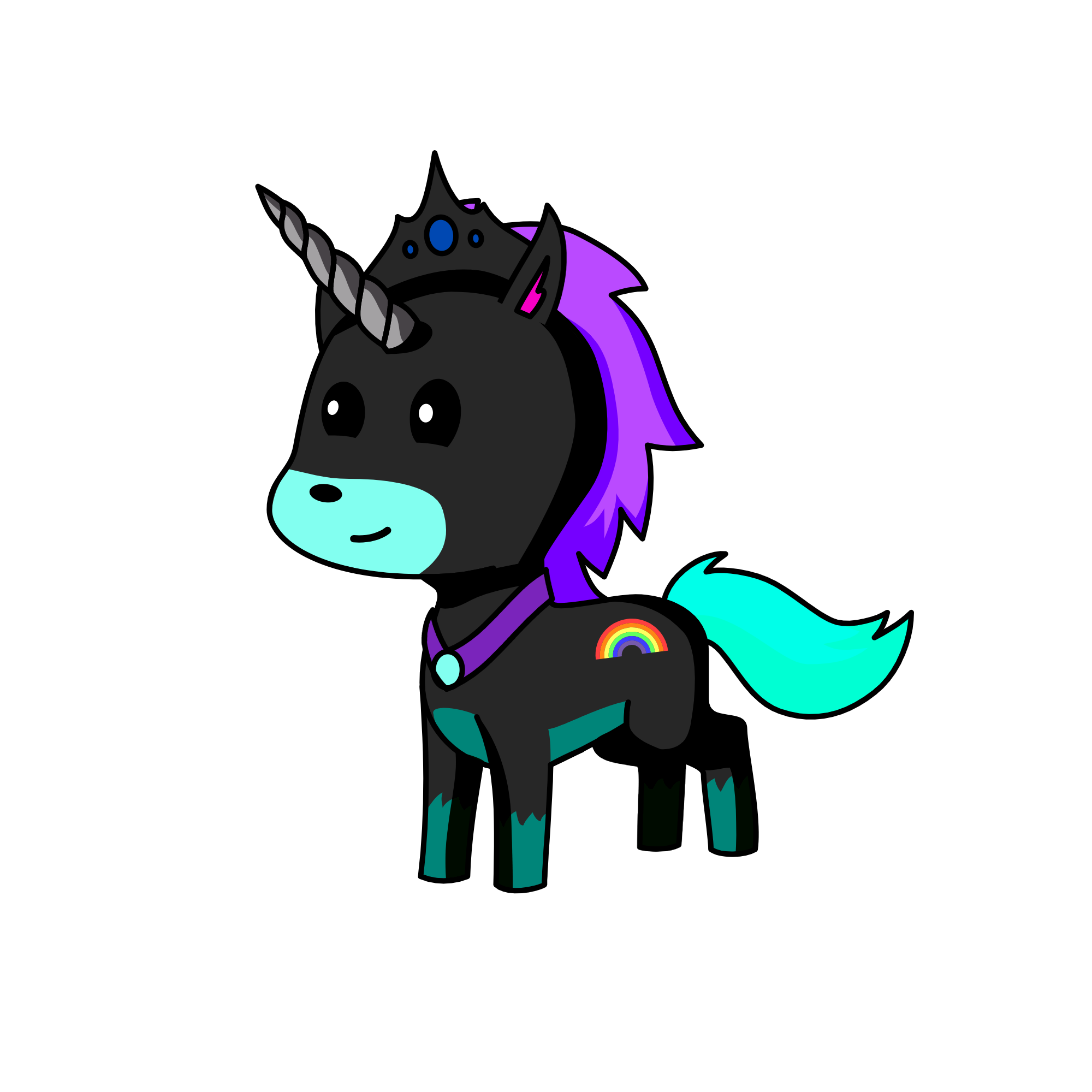 moonlight, the unicorn