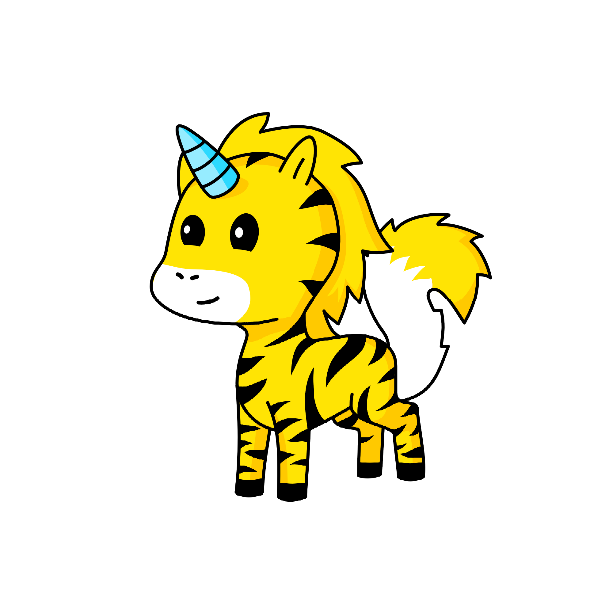 tiger, the unicorn
