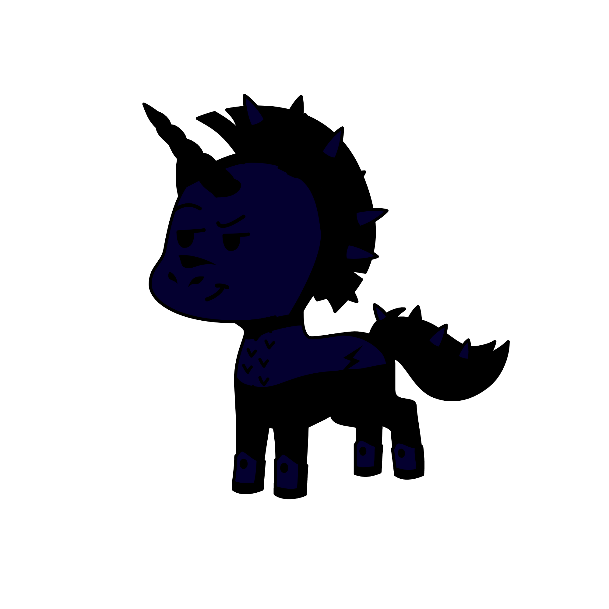 Midnight, the unicorn