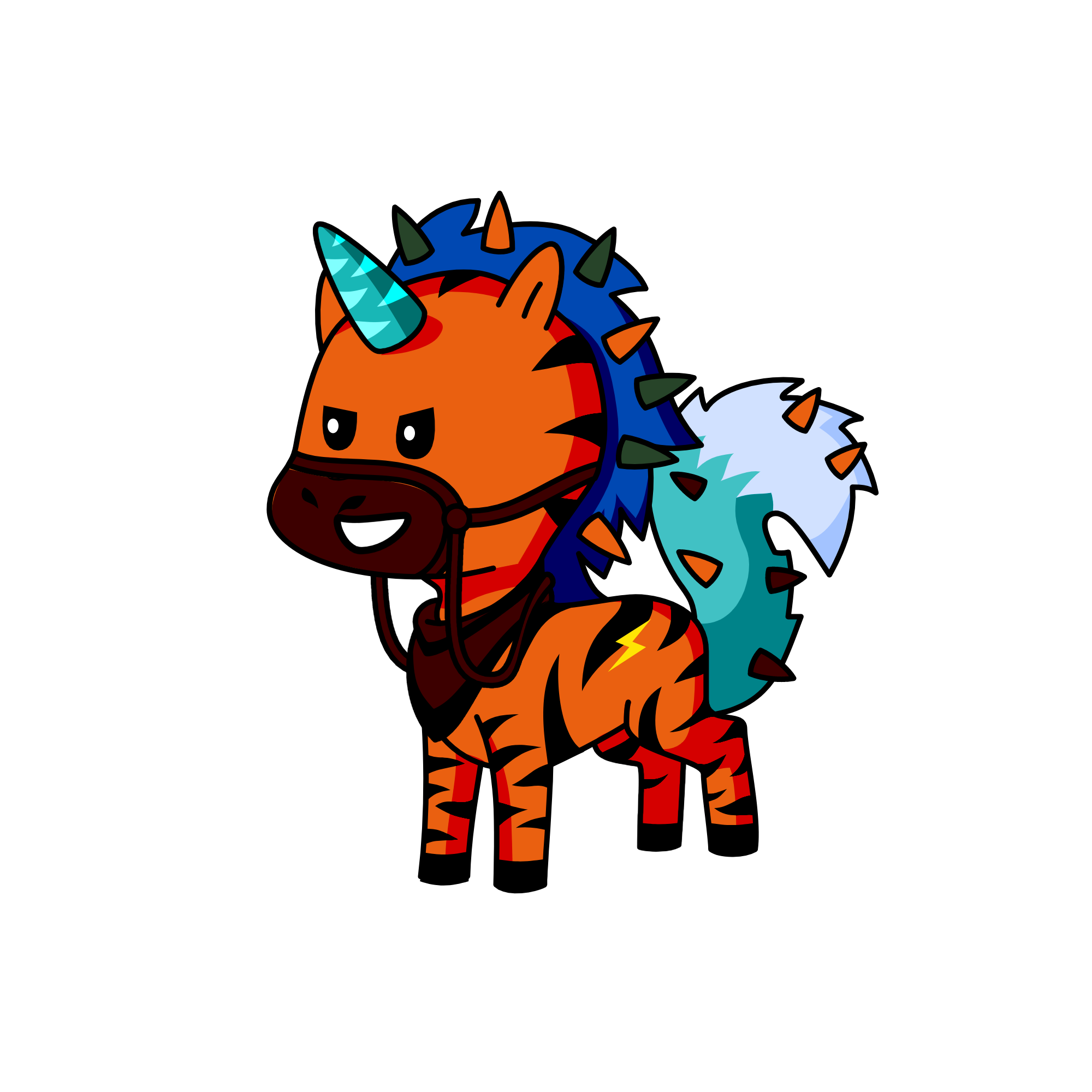 المقنع الحارق, the unicorn