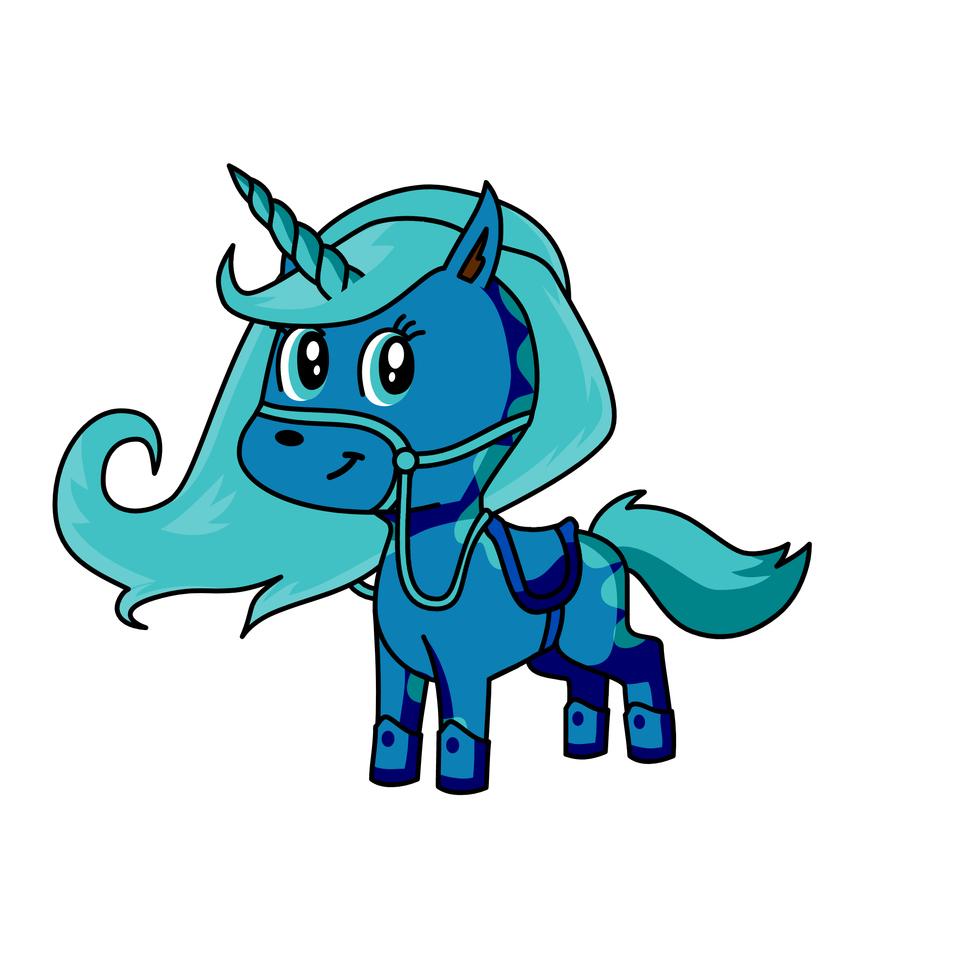 bluey, the unicorn