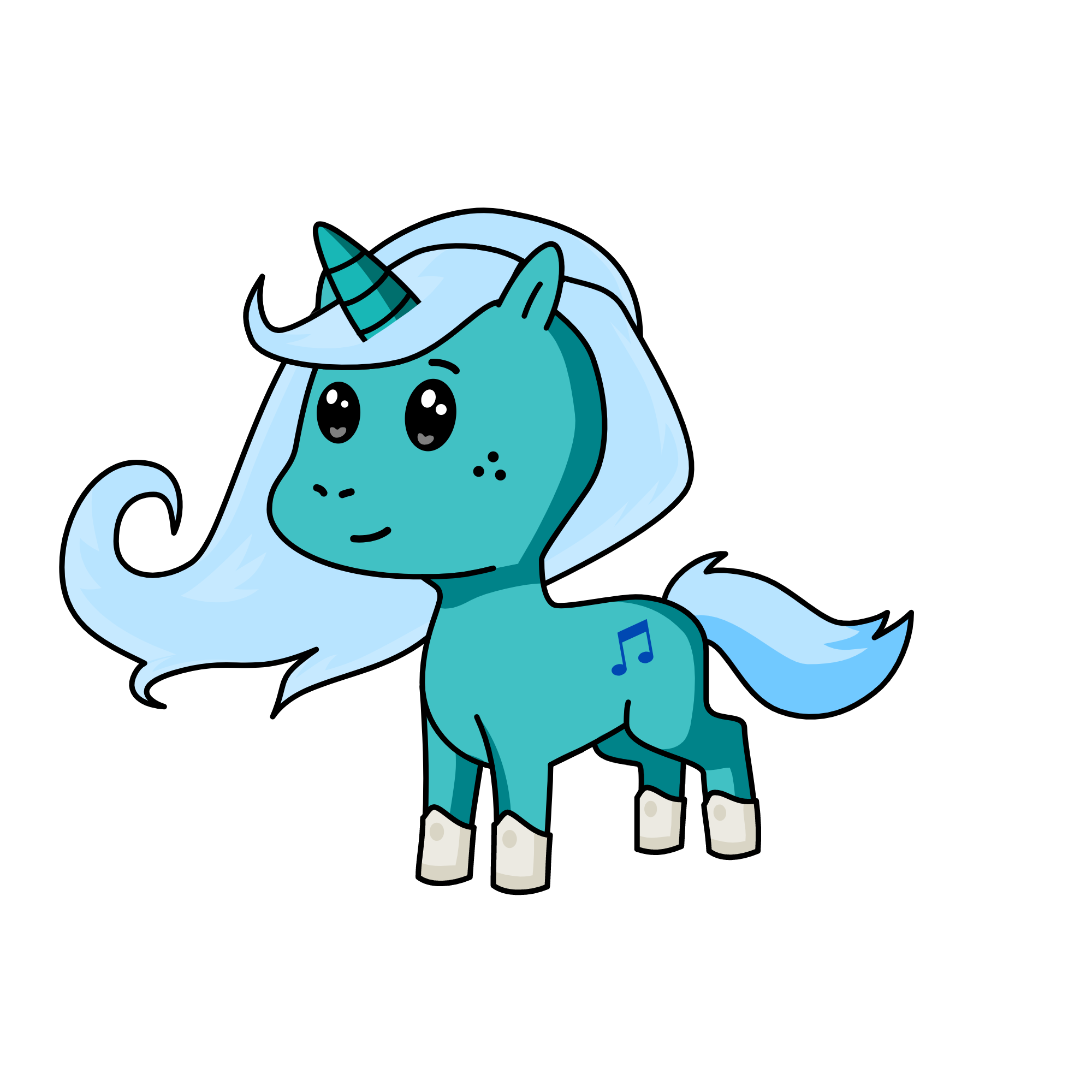 Azi, the unicorn