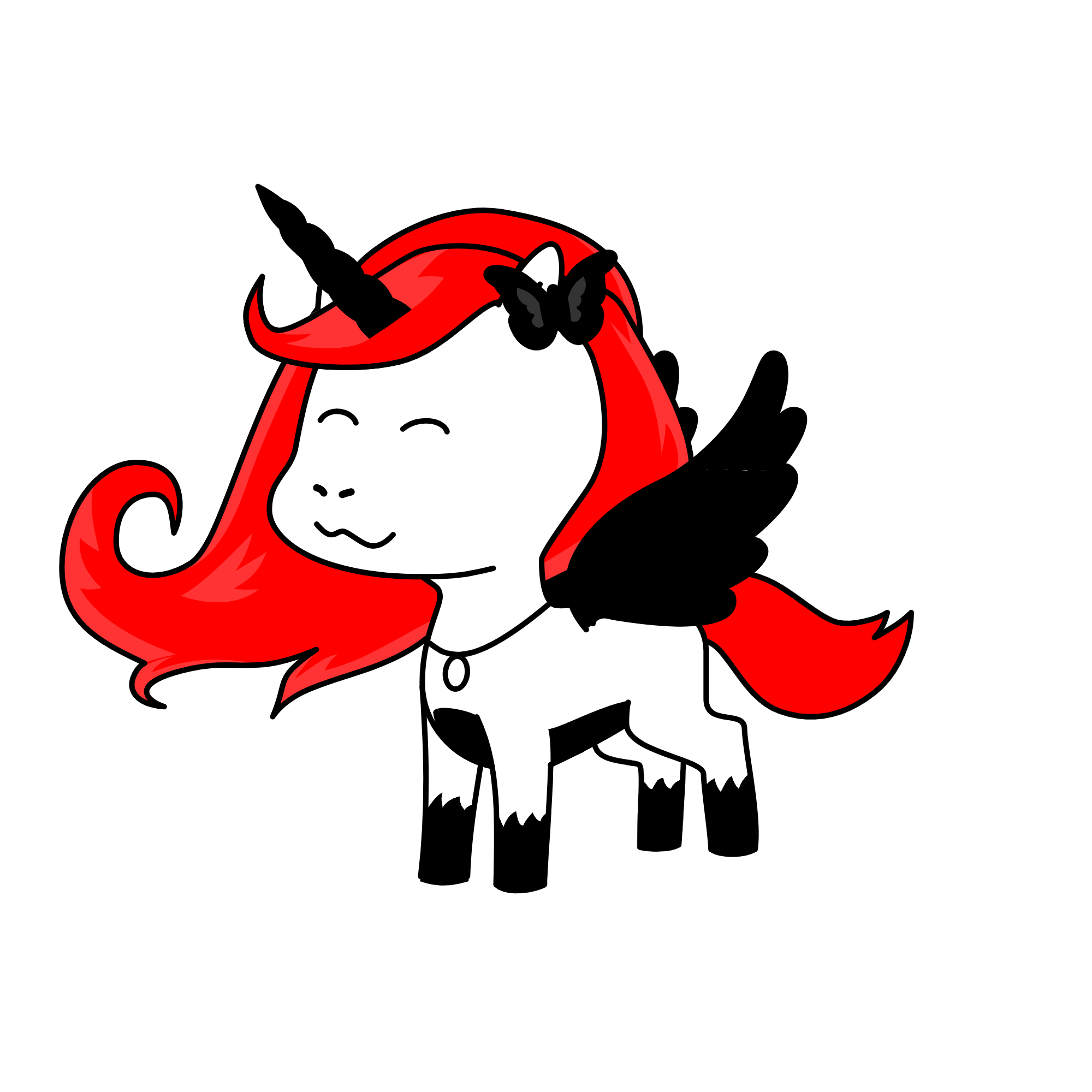 Evil, the unicorn