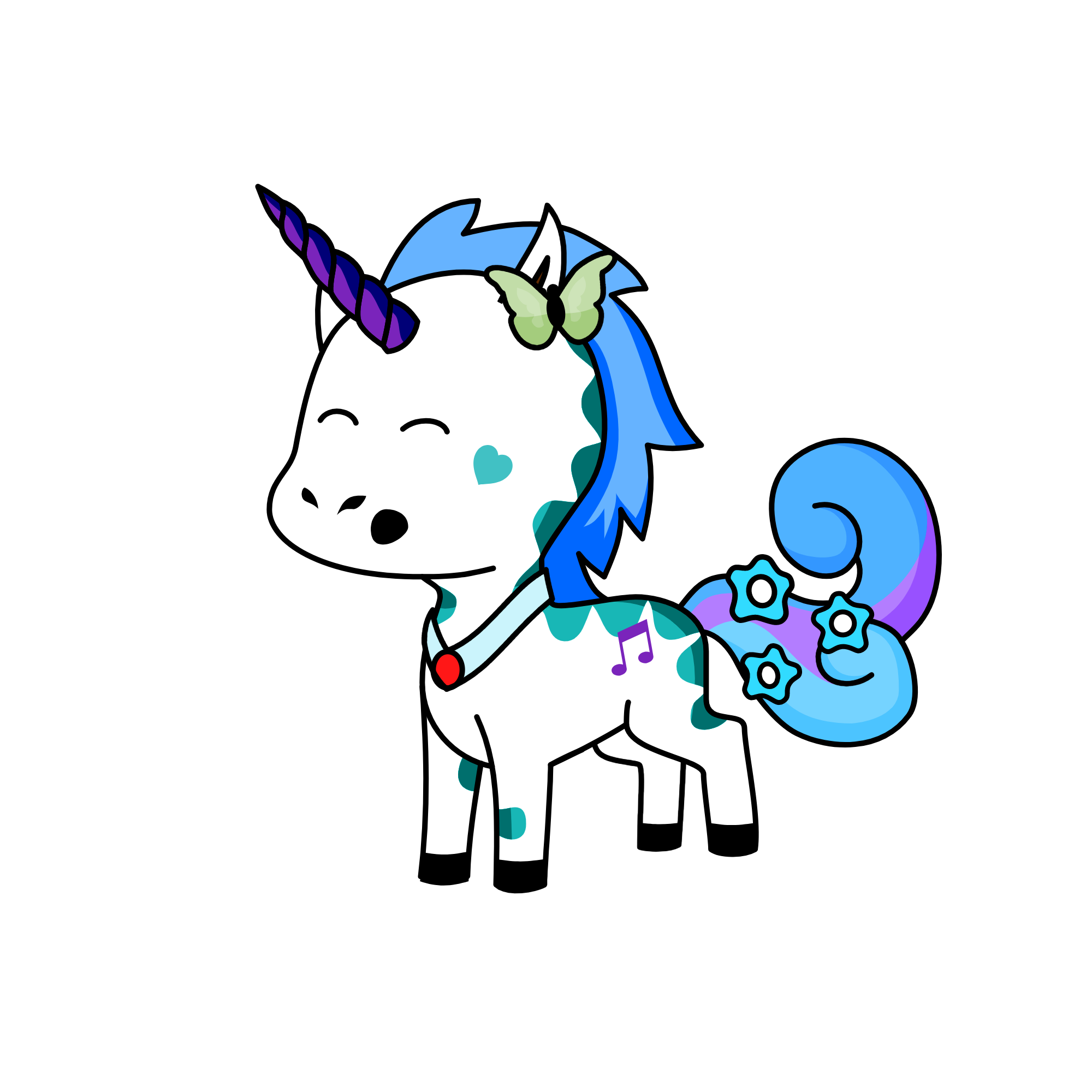 Reign Bow, the unicorn