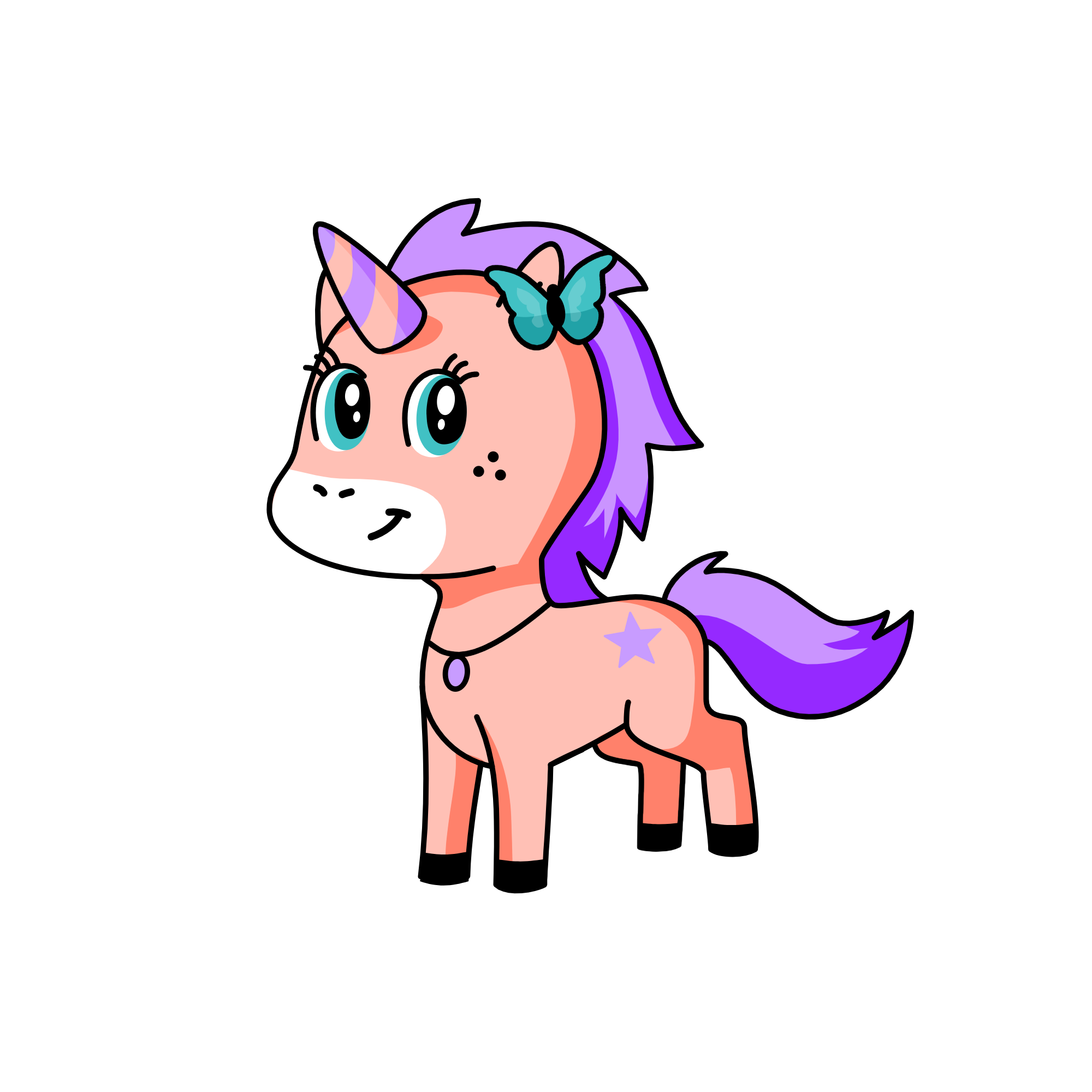 Coral, the unicorn