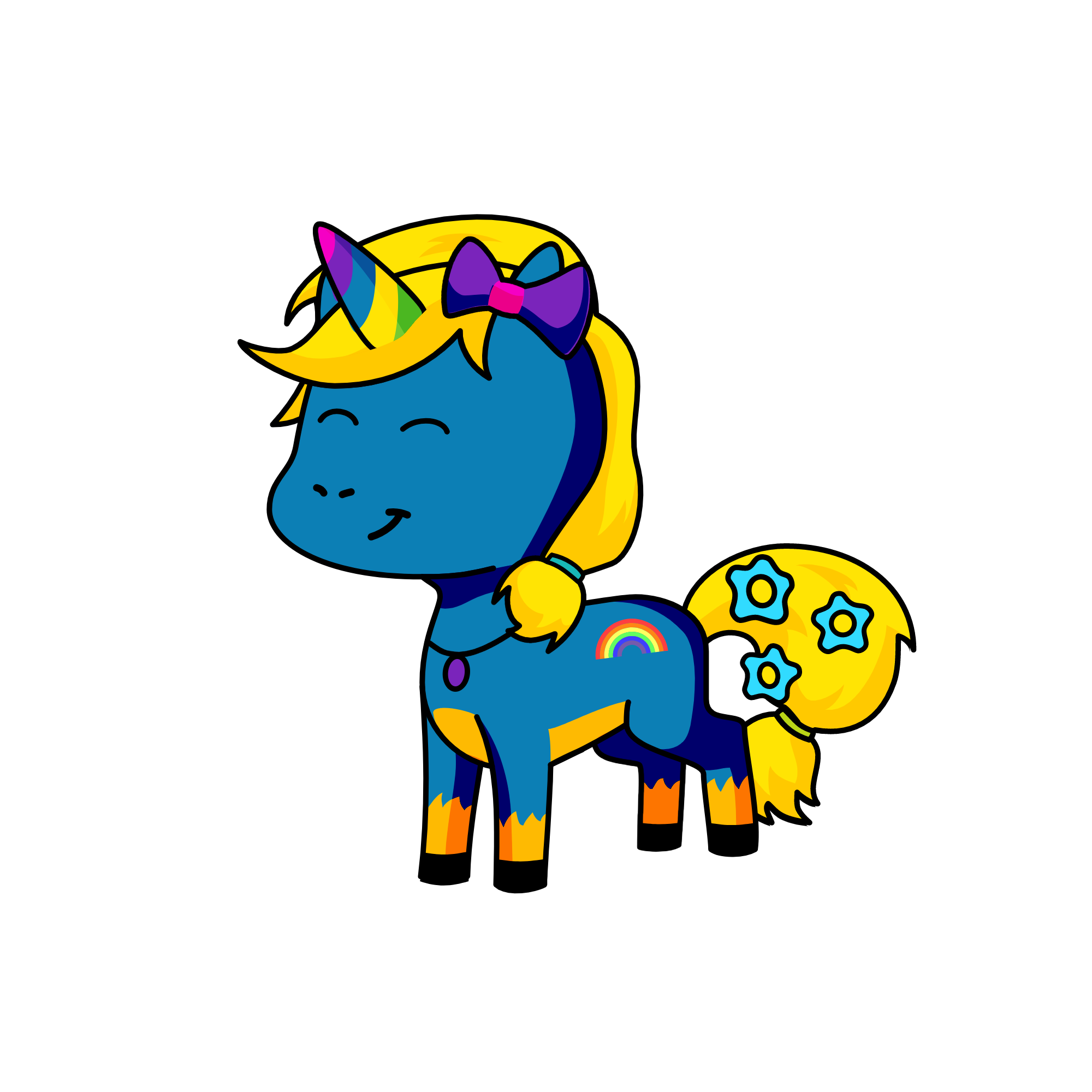 RAINBOW SHINE, the unicorn