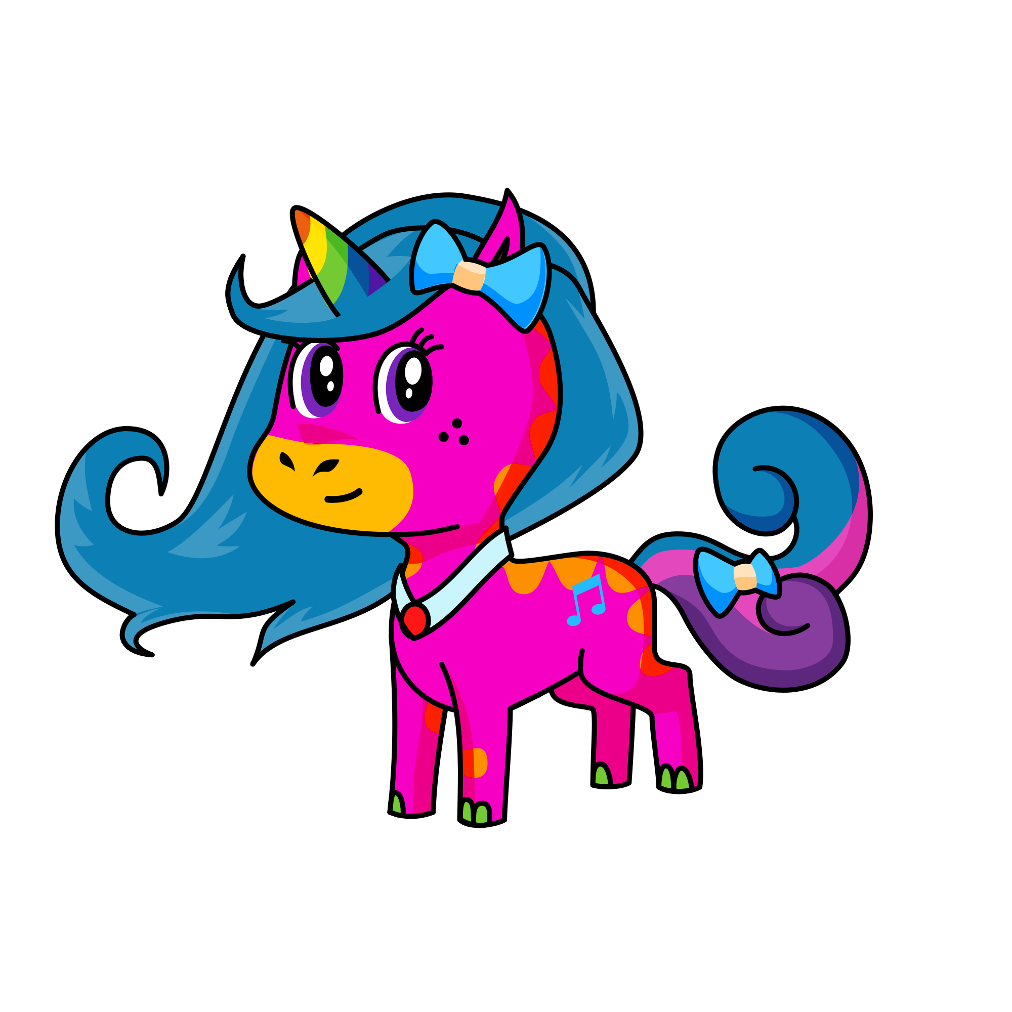 10 9 8 7 6 5 4 3 2 1, the unicorn