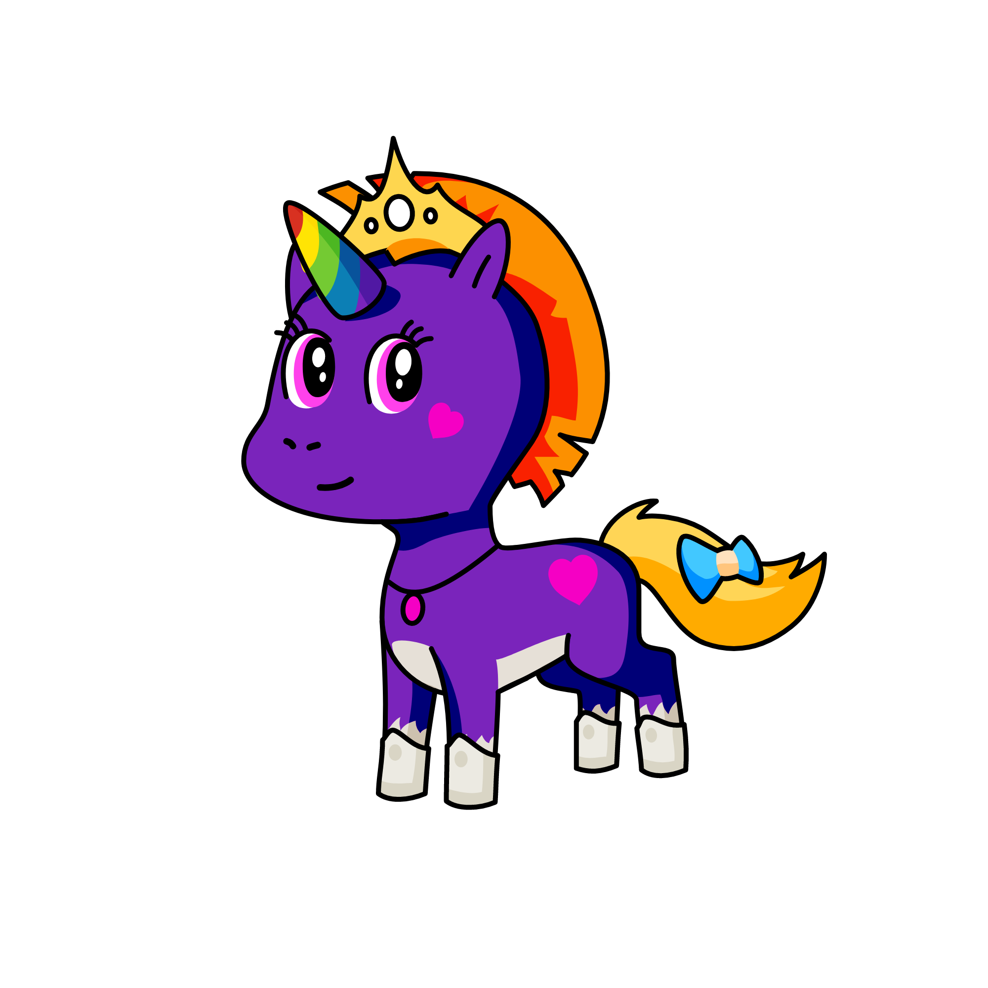purple, the unicorn