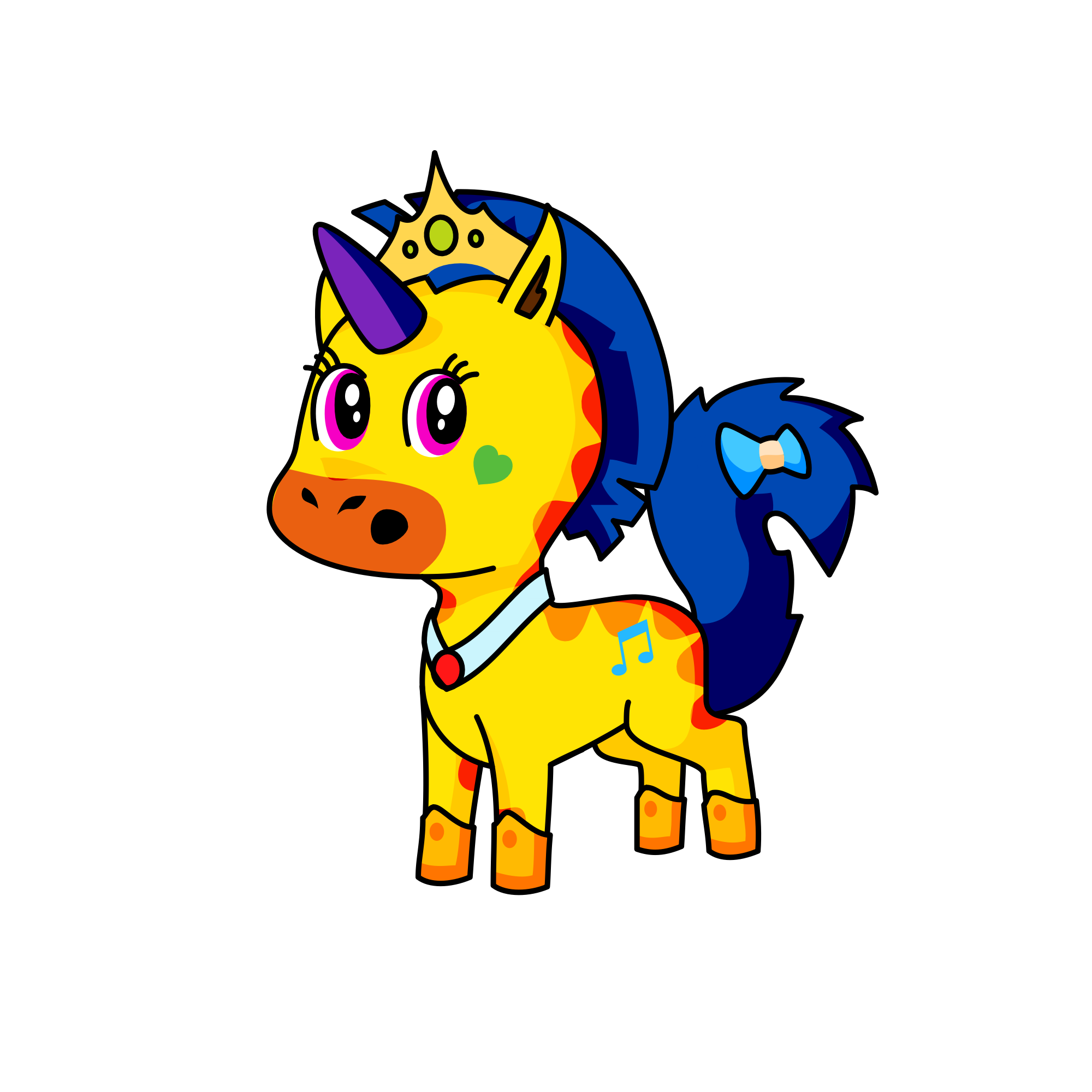 Pocoyo, the unicorn