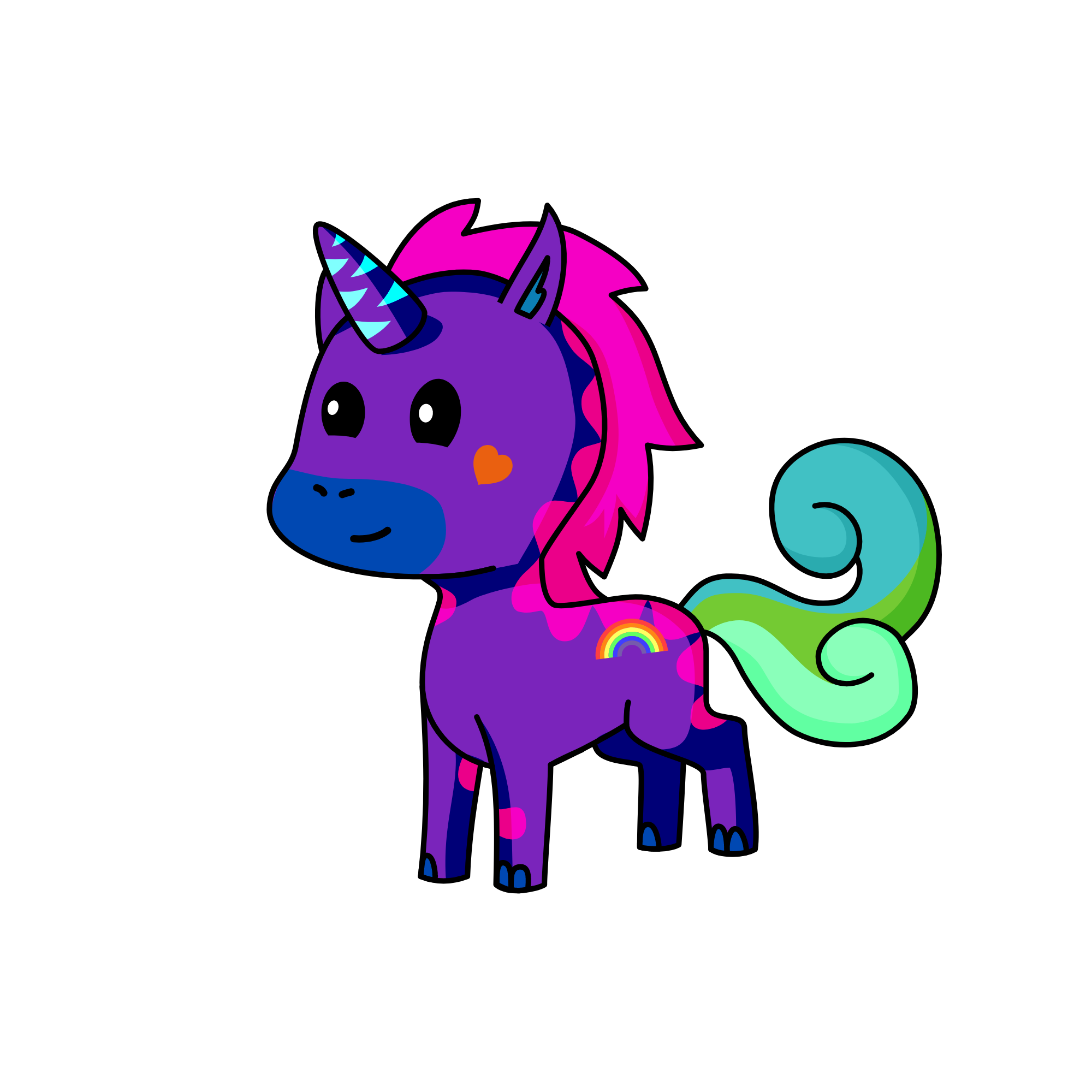 Peli rosa, the unicorn