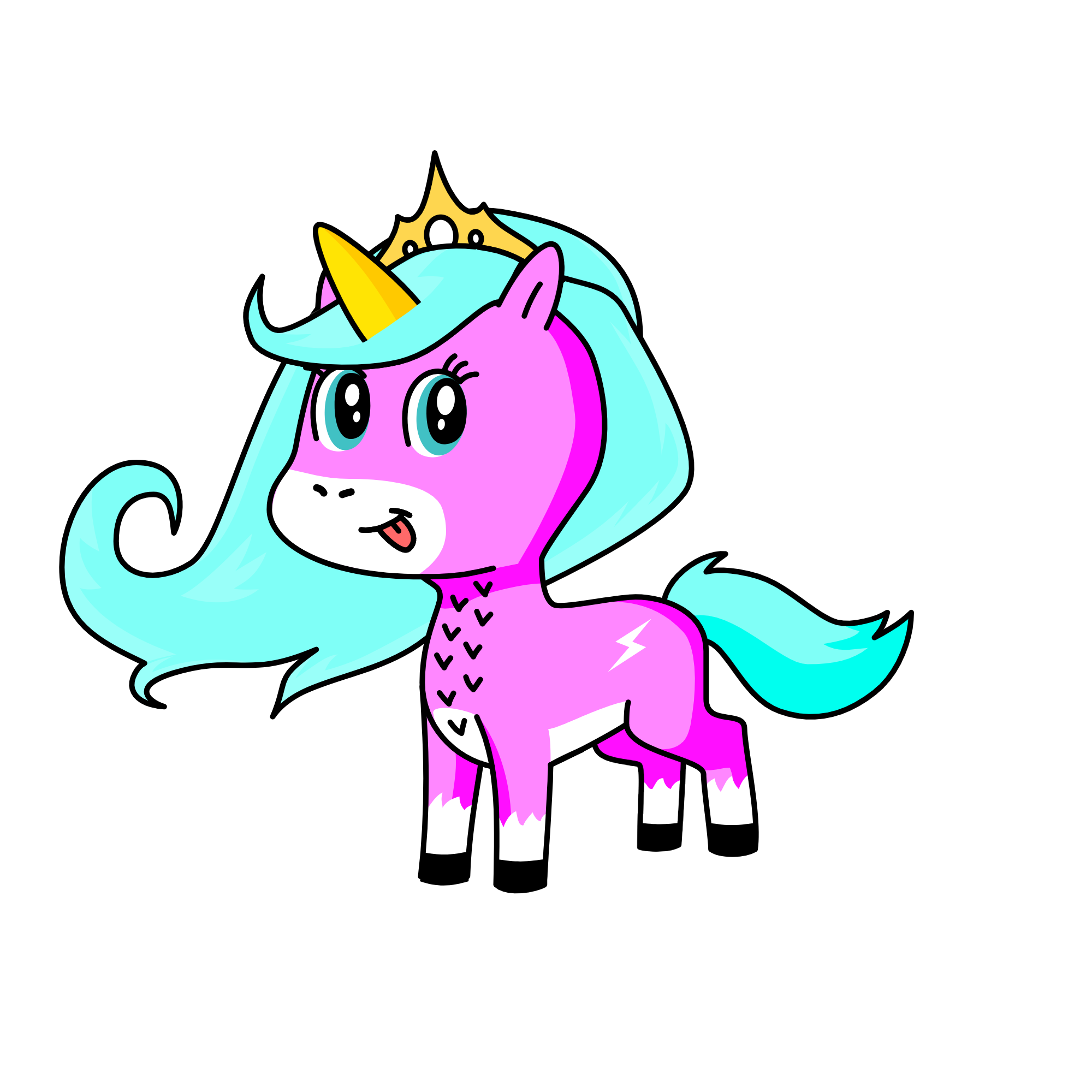 Dash, the unicorn