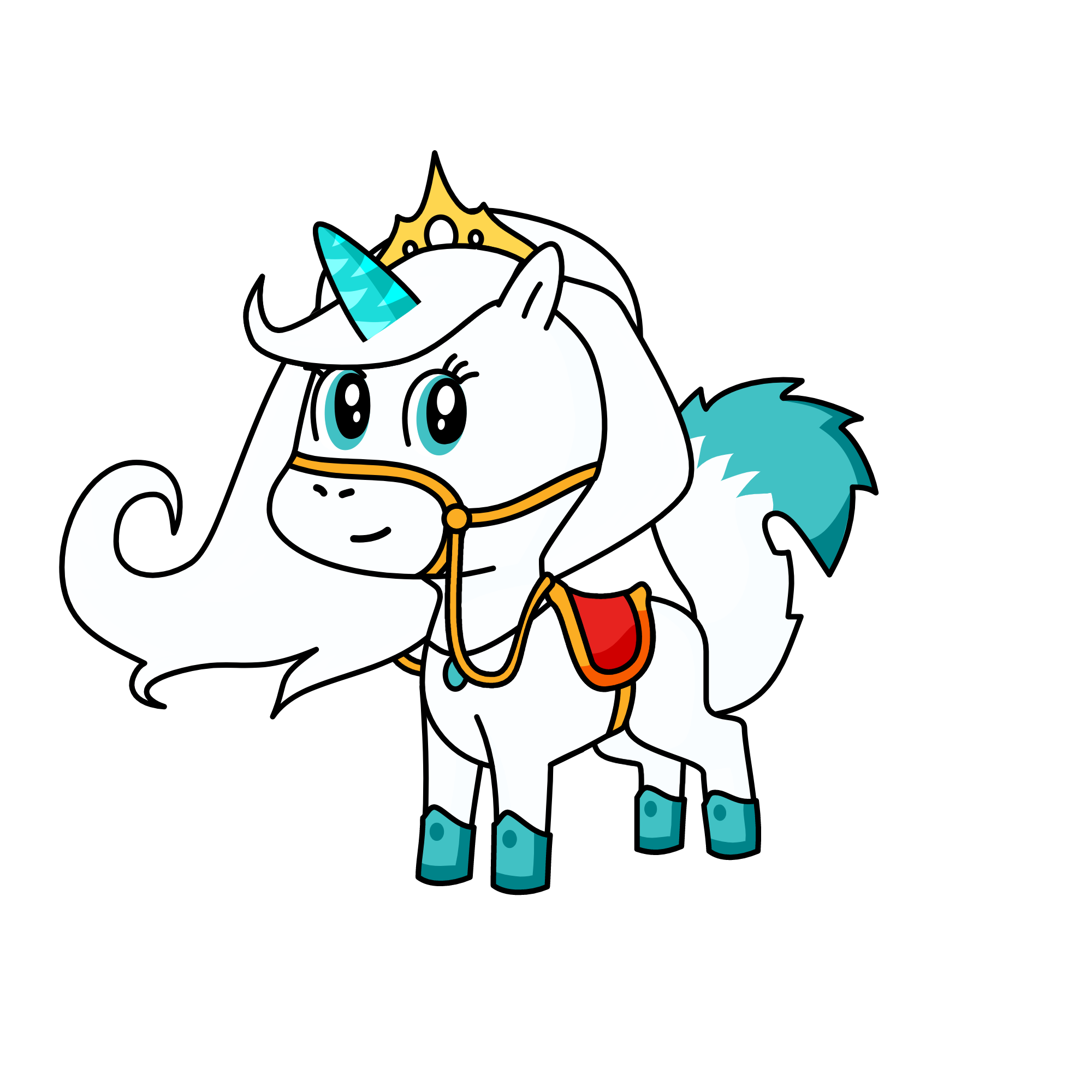 Rainha do gelo, the unicorn