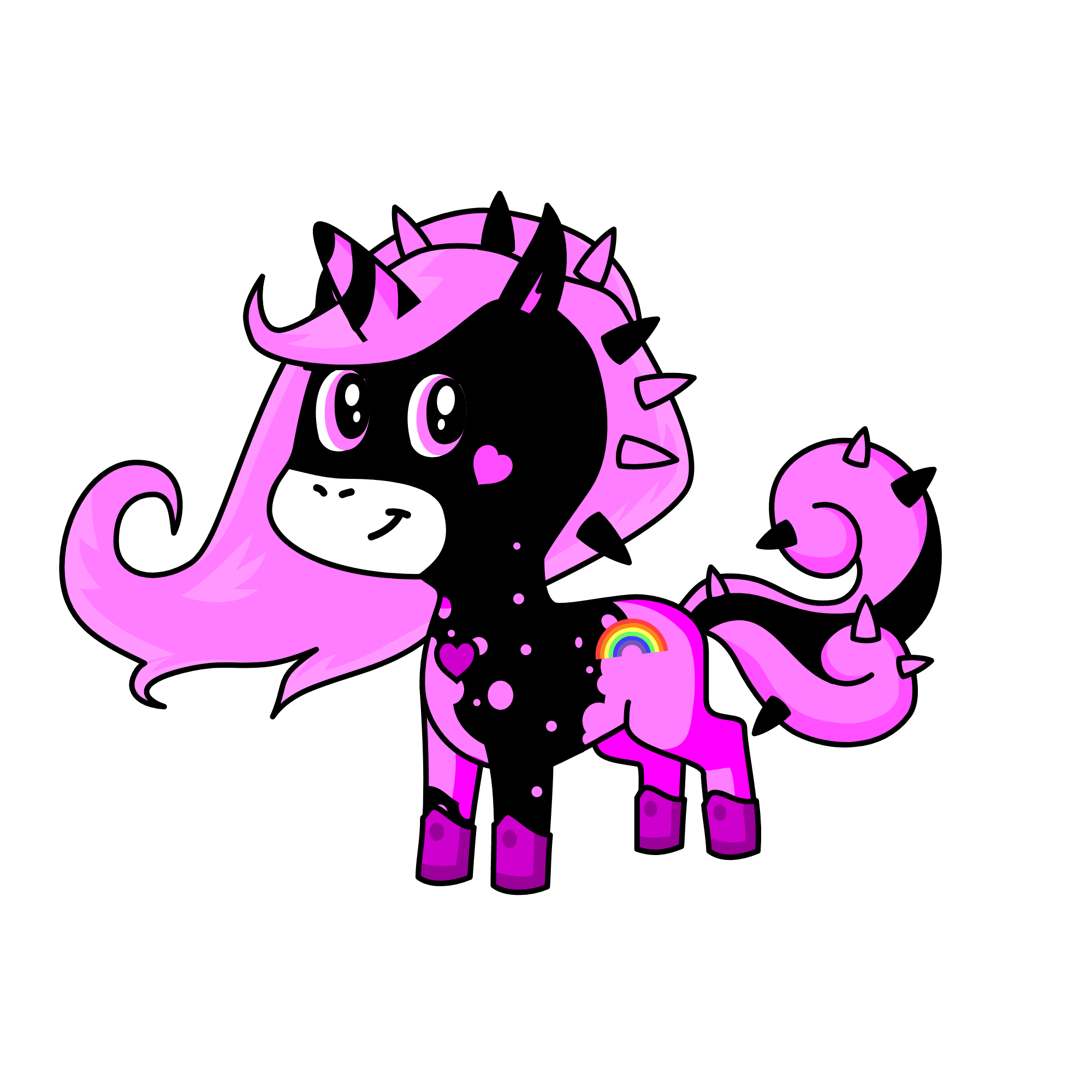 Rosita se convirtió en negrita, Jajjajaja, the unicorn
