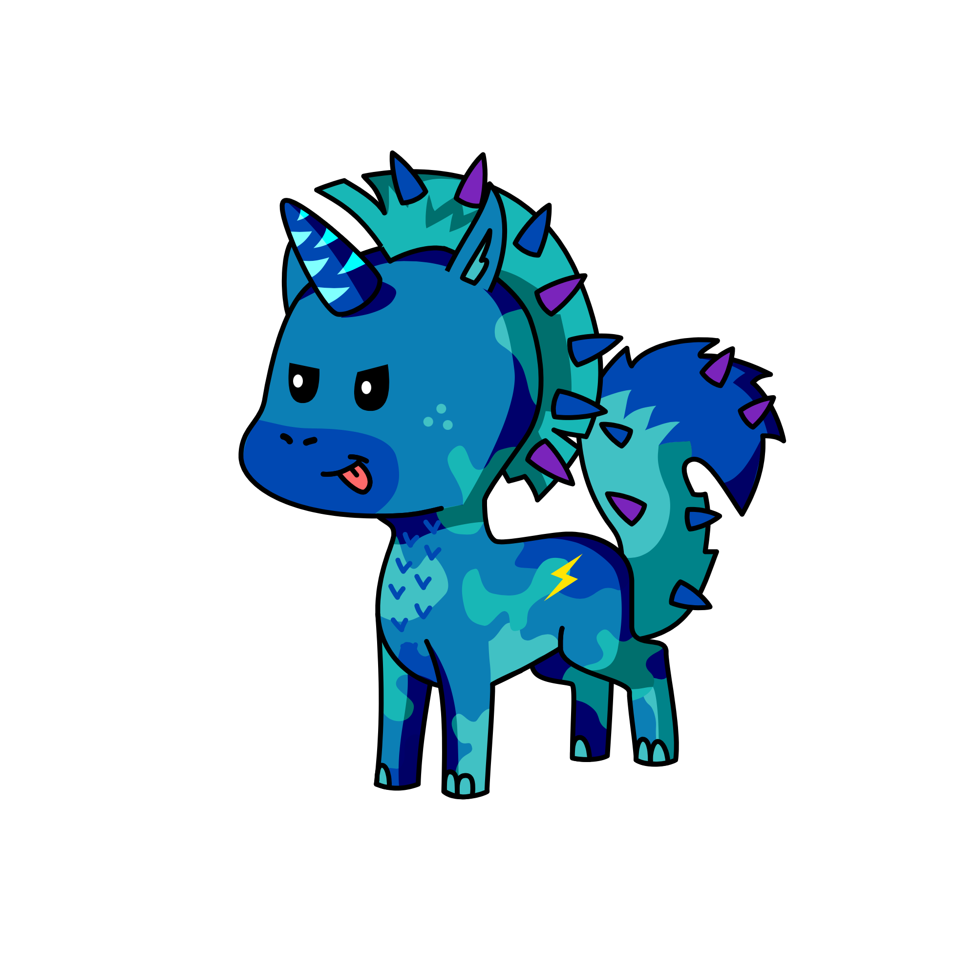 Spike, the unicorn