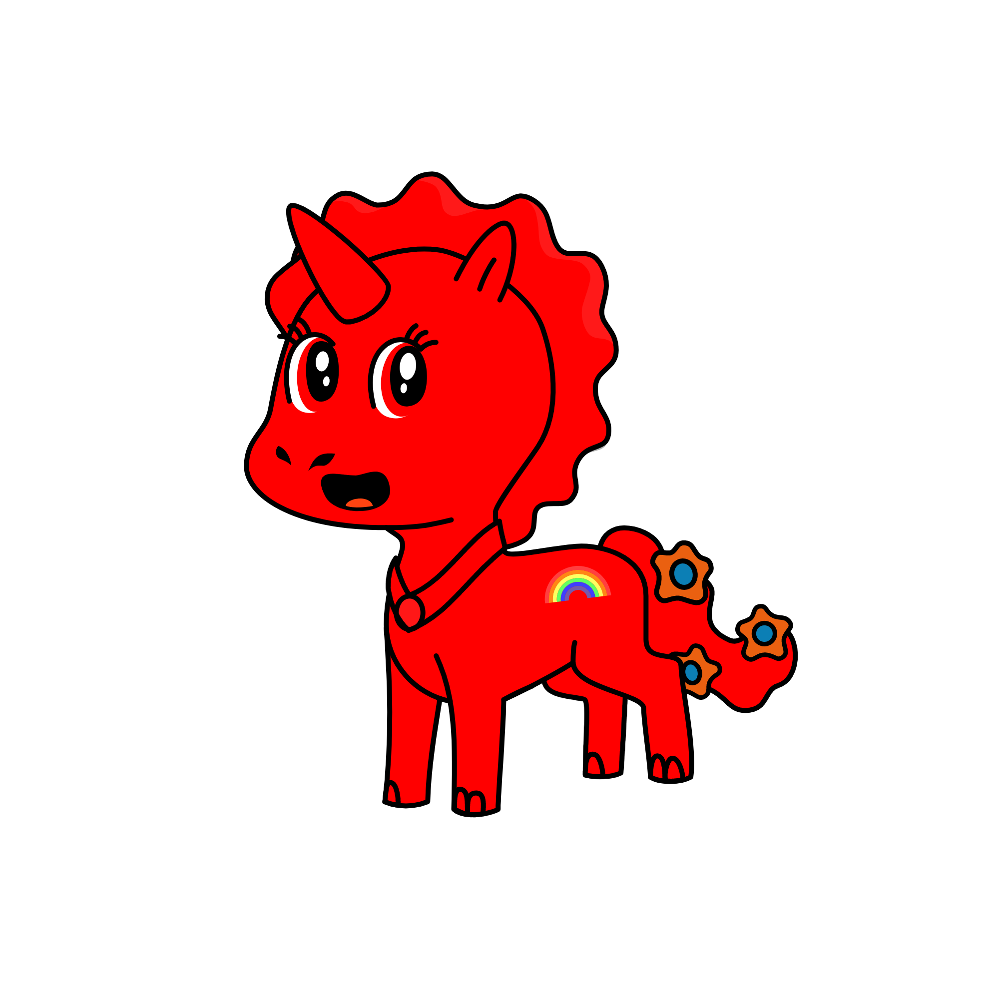 Red, the unicorn