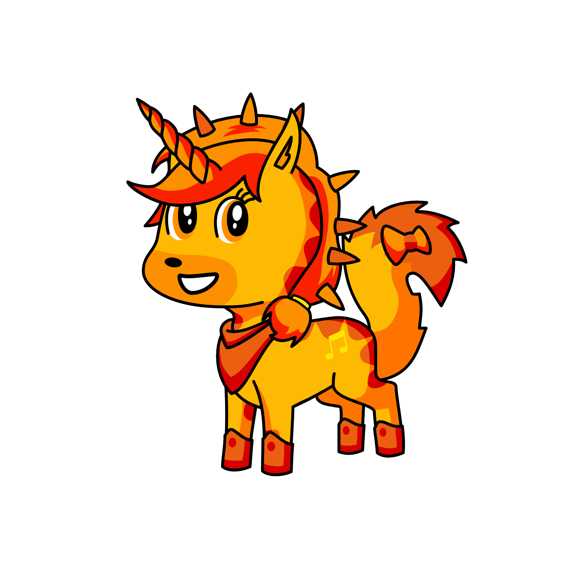 ส้มเรโบว์, the unicorn
