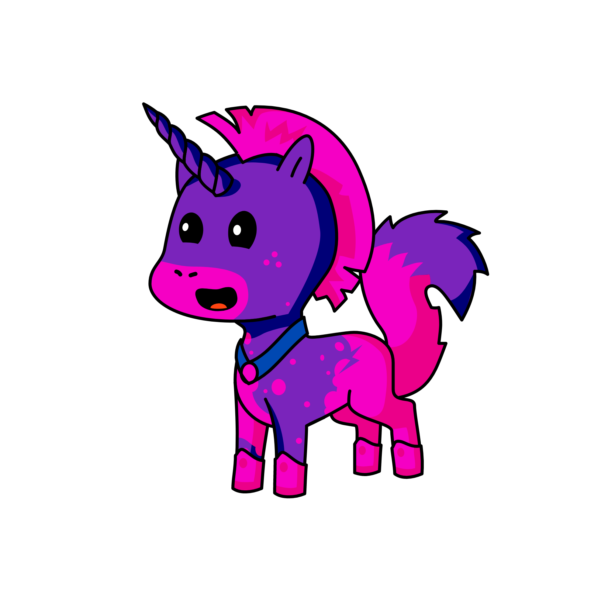 menulis, the unicorn
