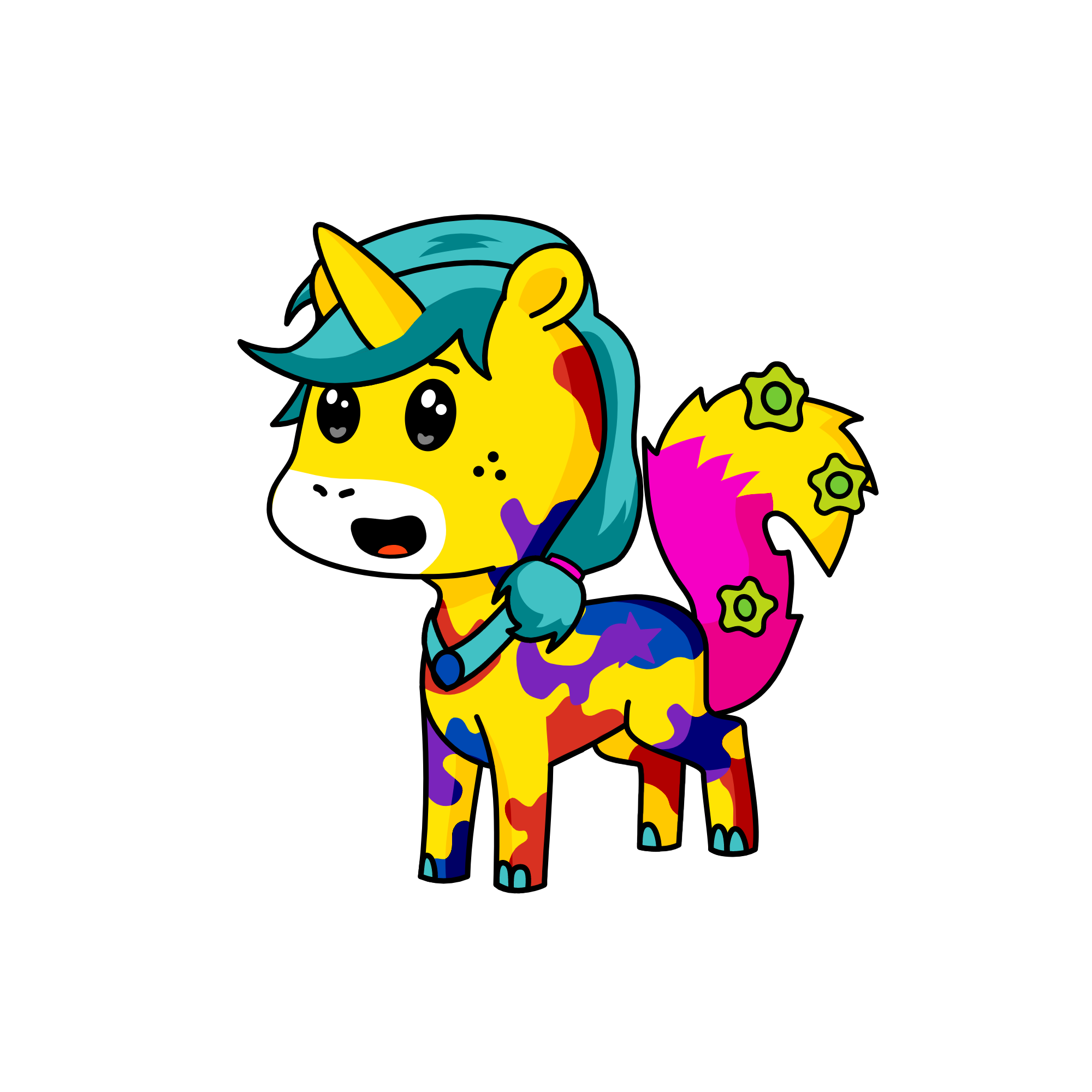 Pinki, the unicorn