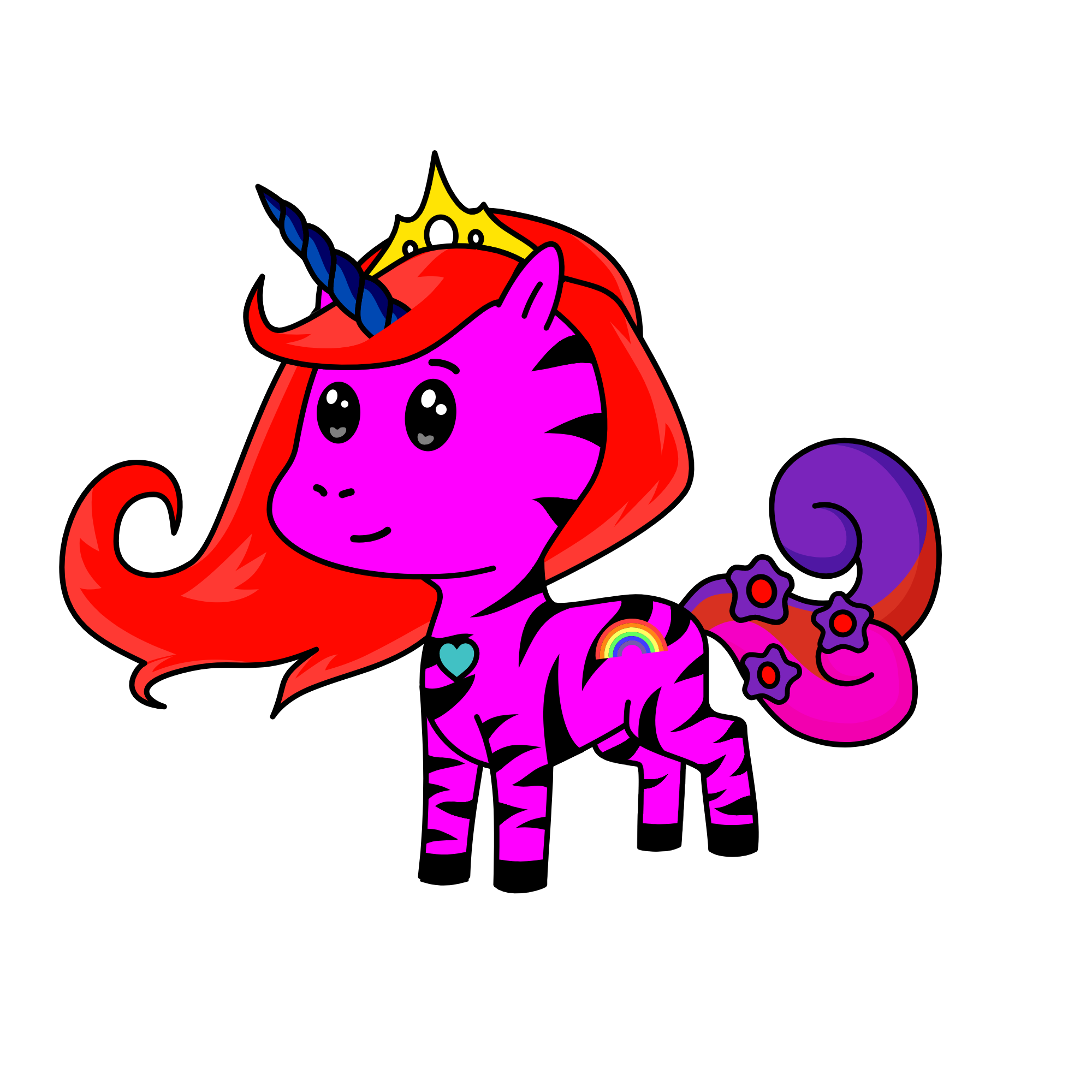 Pink Zebra, the unicorn