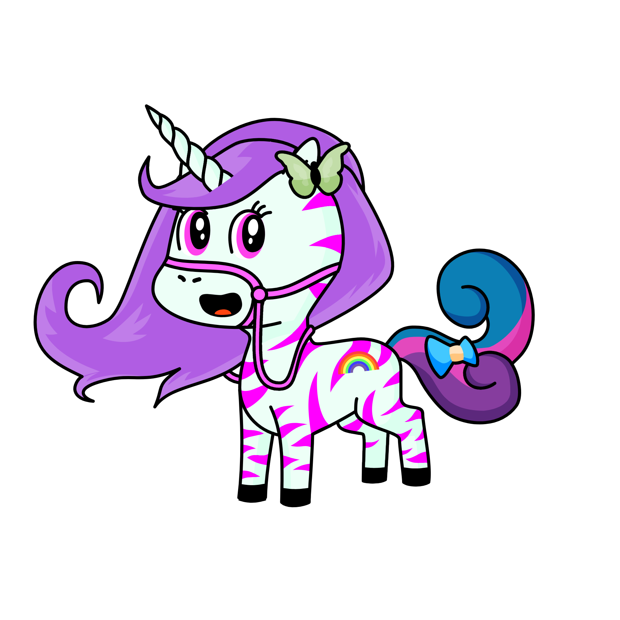 plum, the unicorn