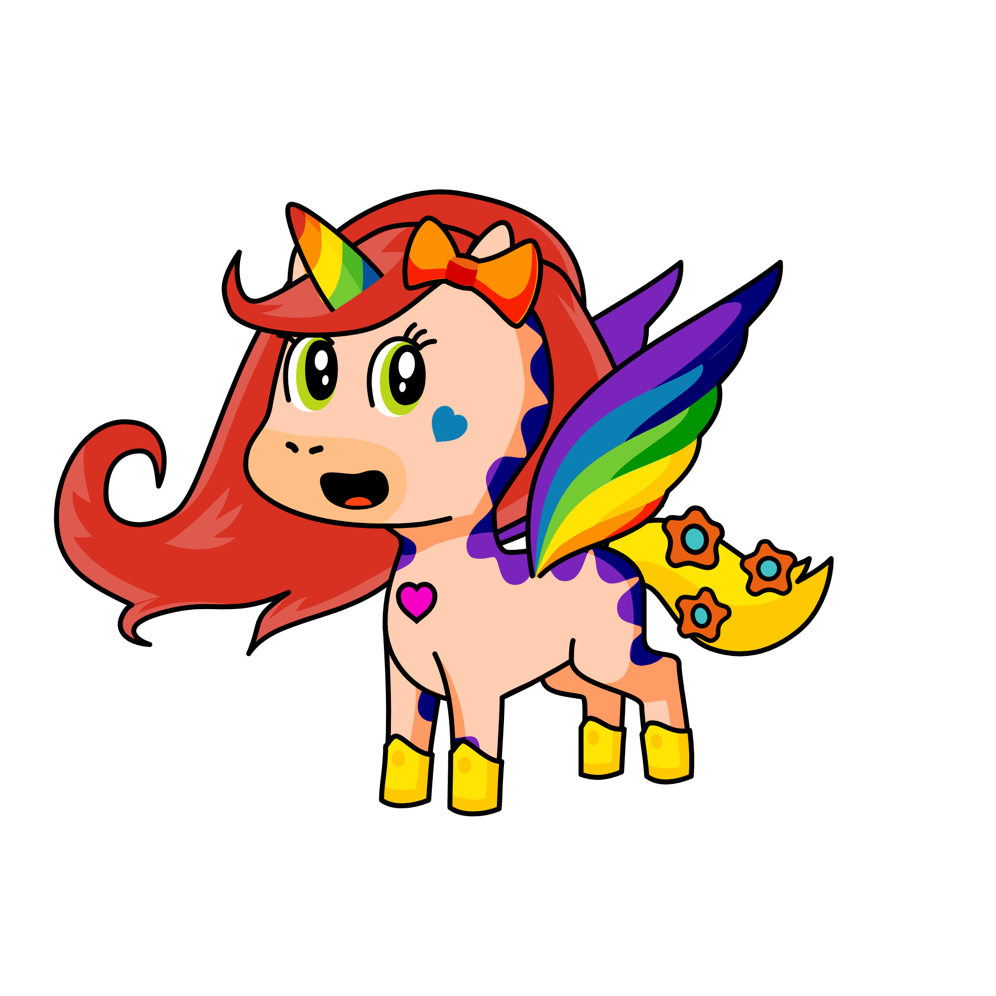 RAINBOO, the unicorn
