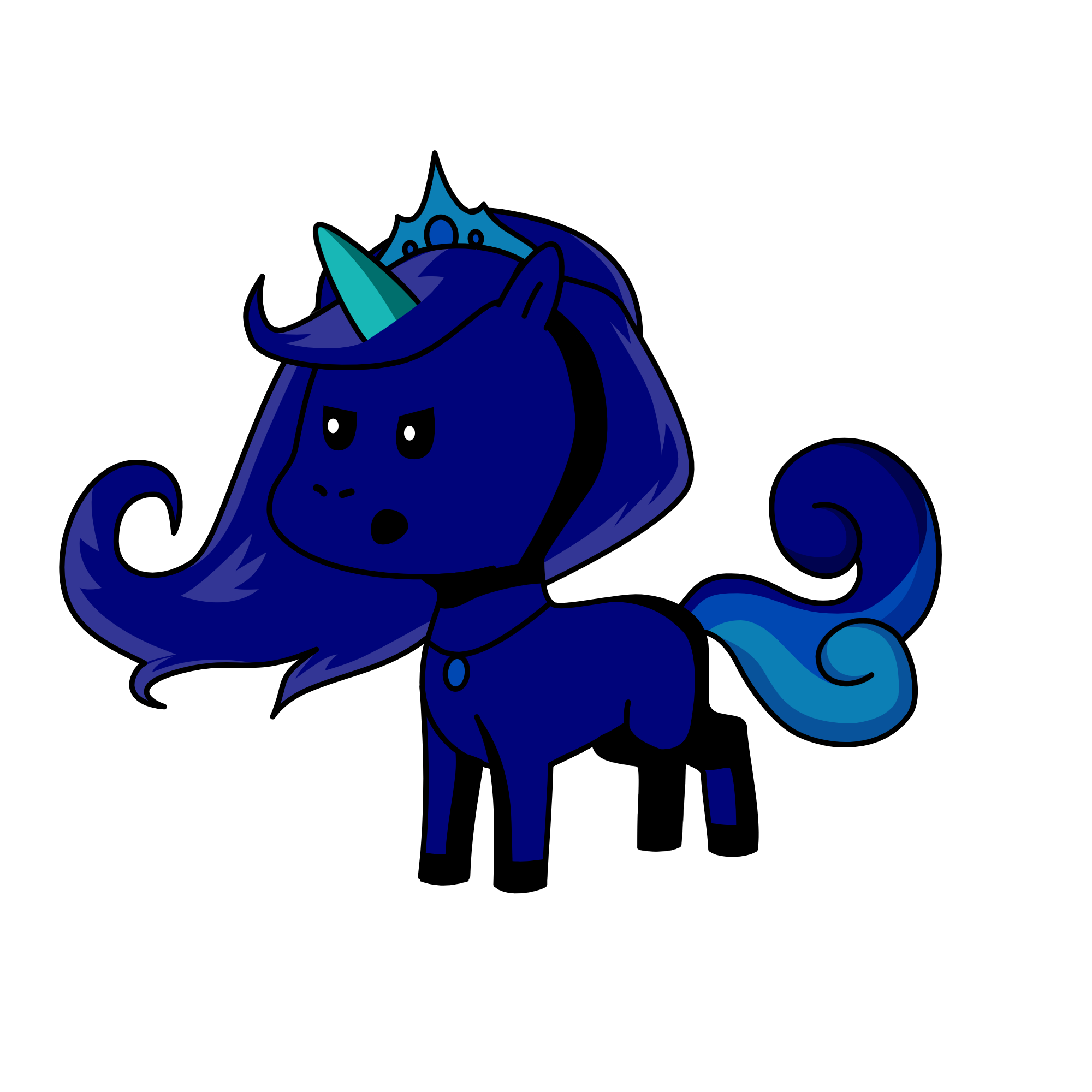 Nightmare Luna, the unicorn