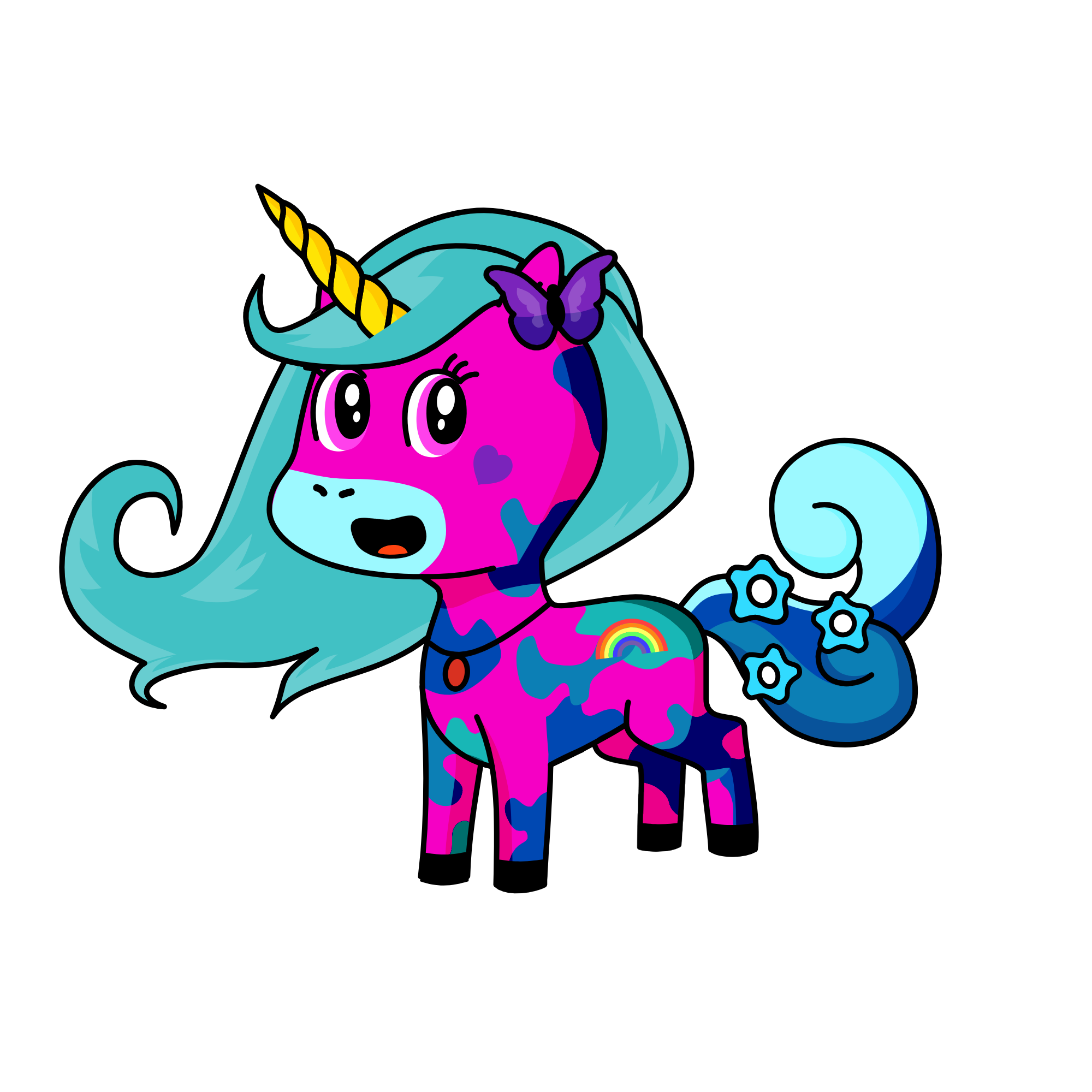 rose, the unicorn