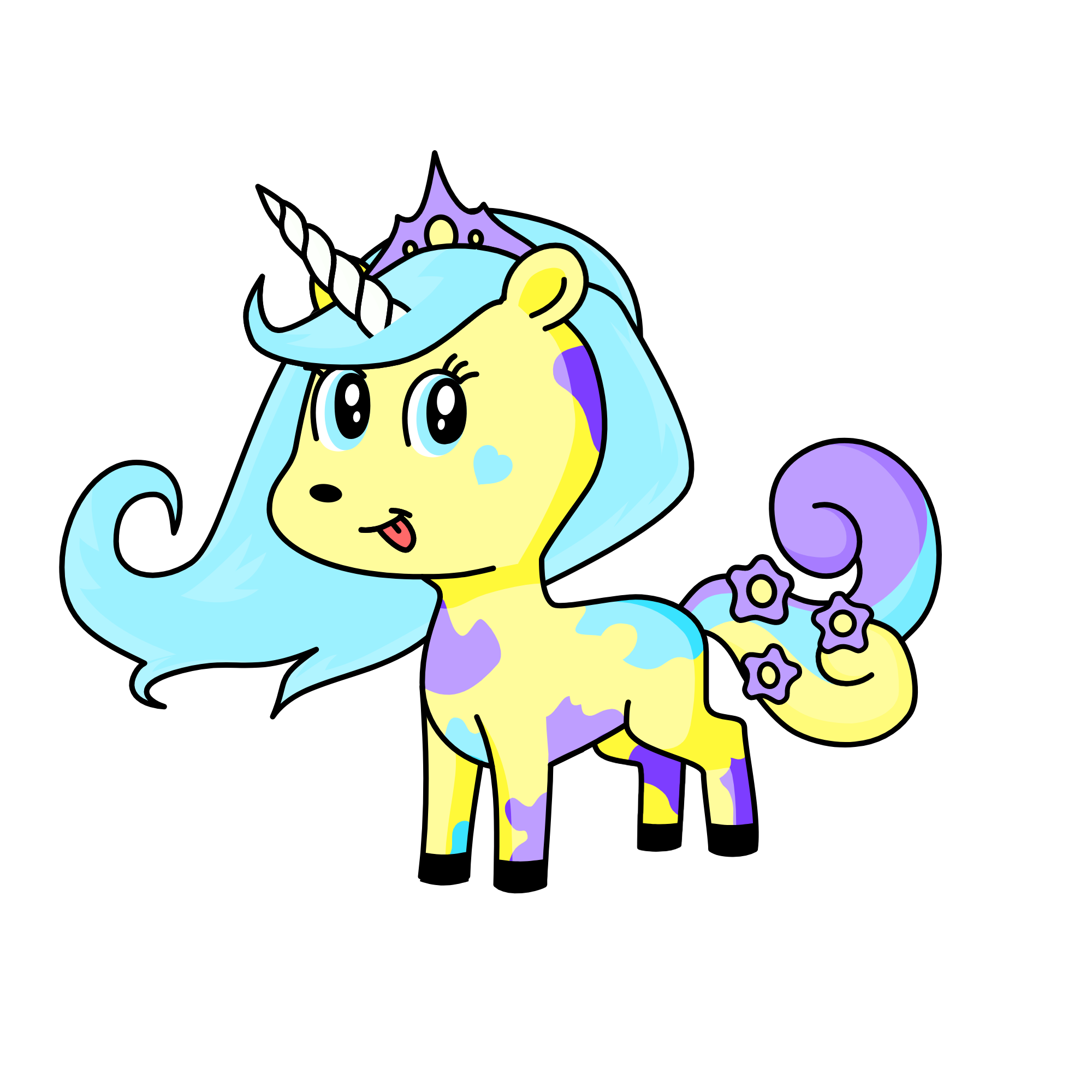 Rainbow, the unicorn