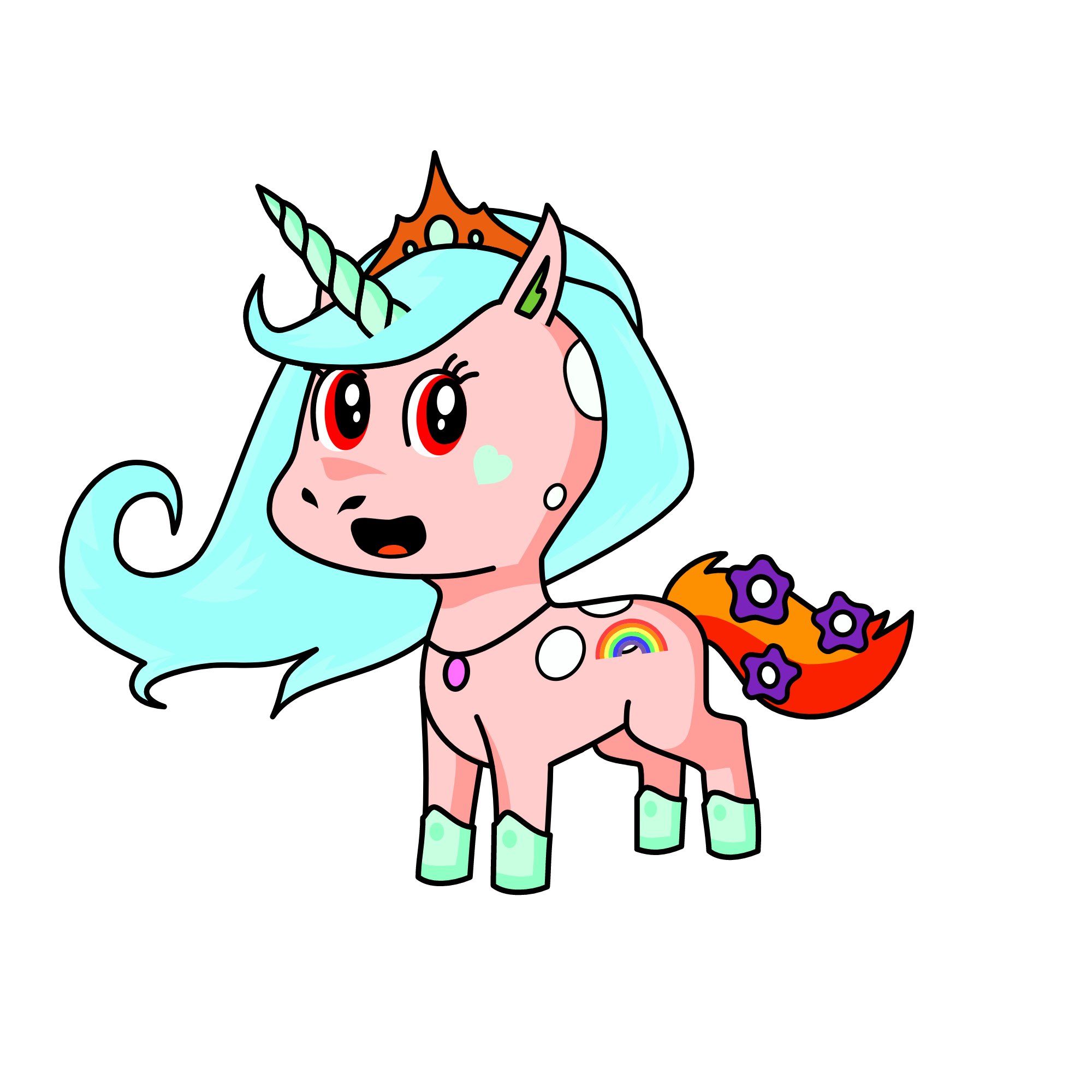 Wounder,snow, the unicorn