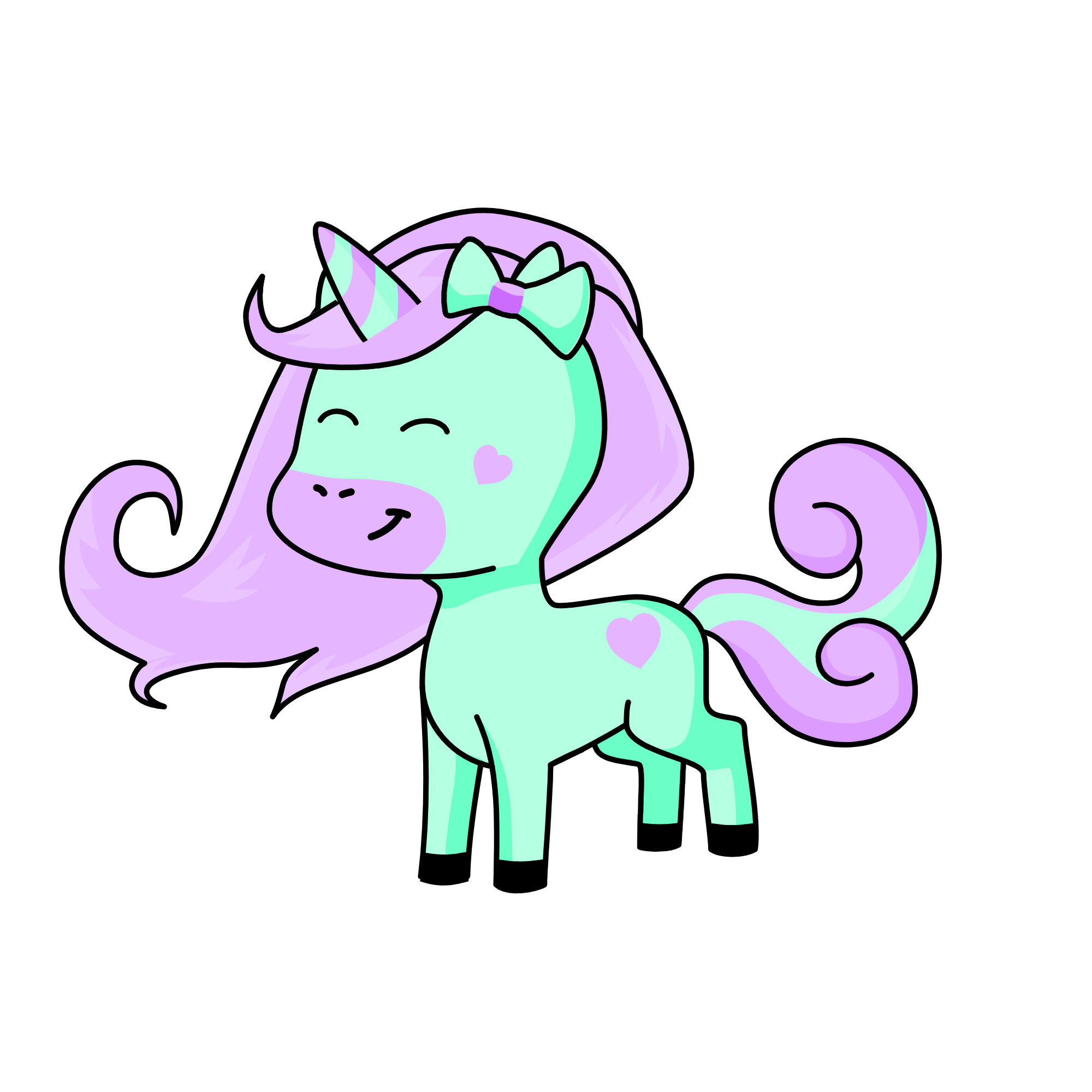 Algodão Doce, the unicorn