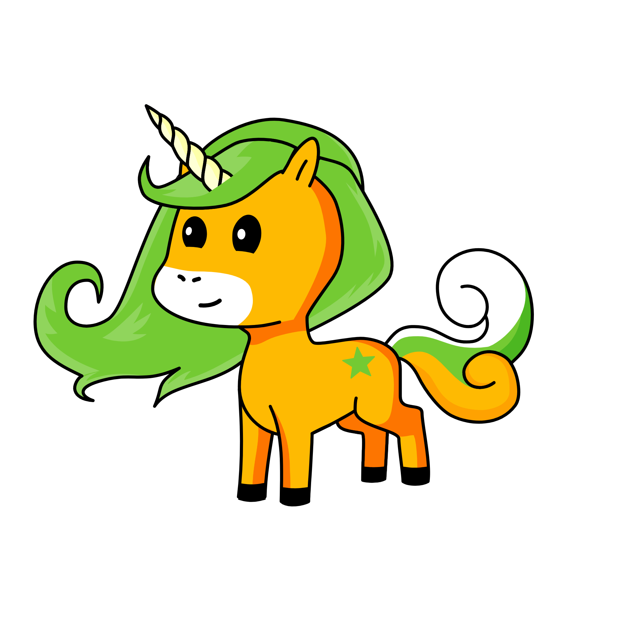 Carrot, the unicorn