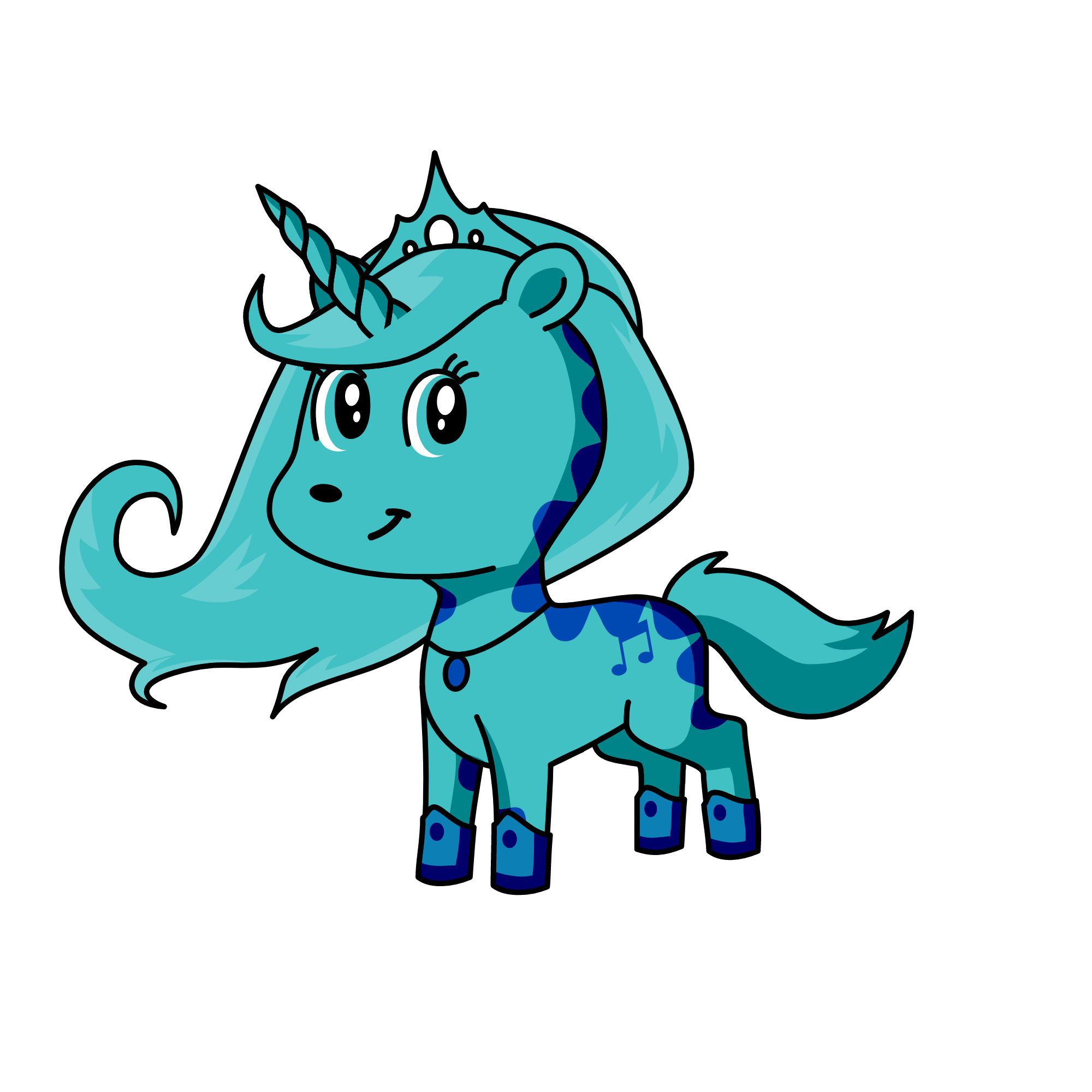 snowy, the unicorn