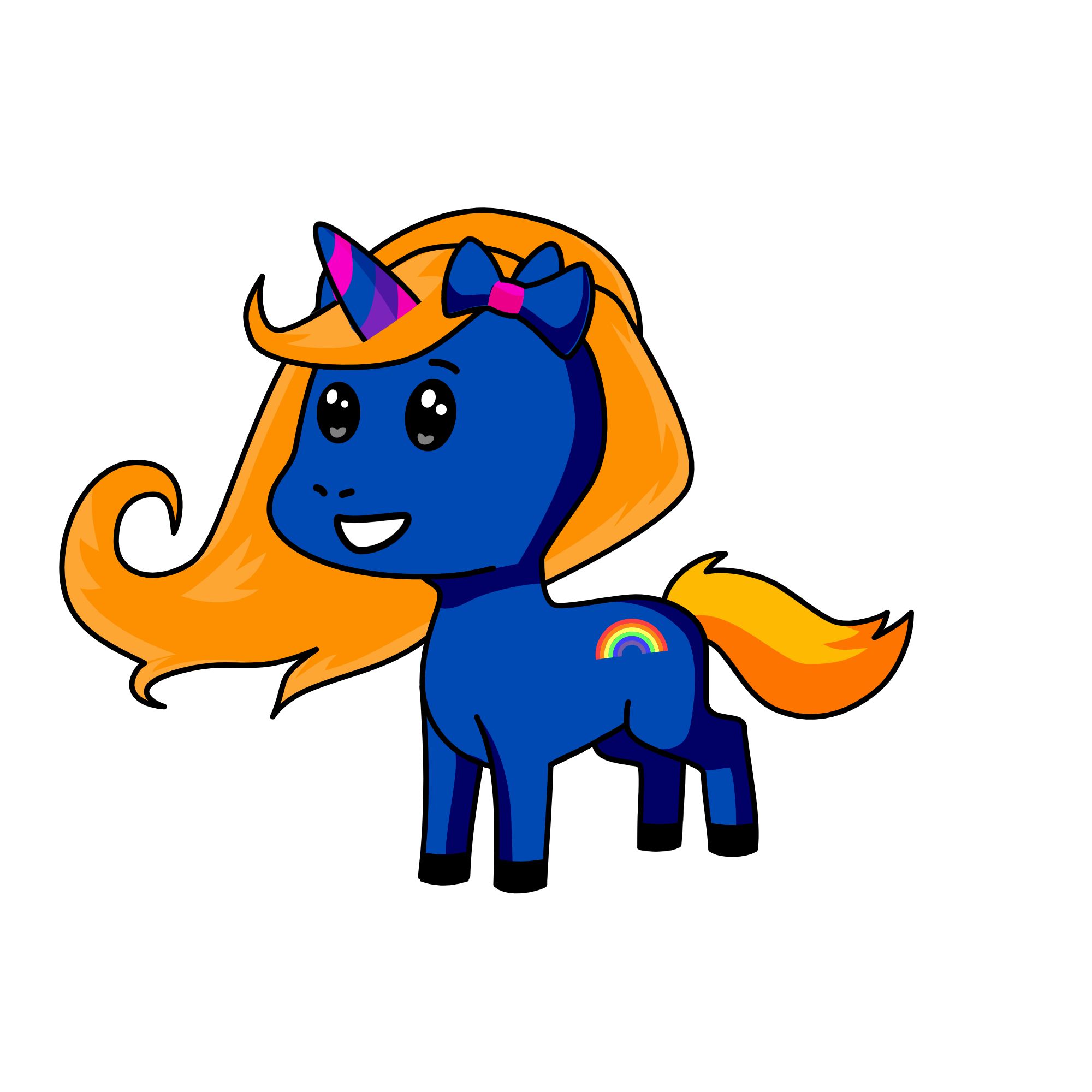 Snow, the unicorn