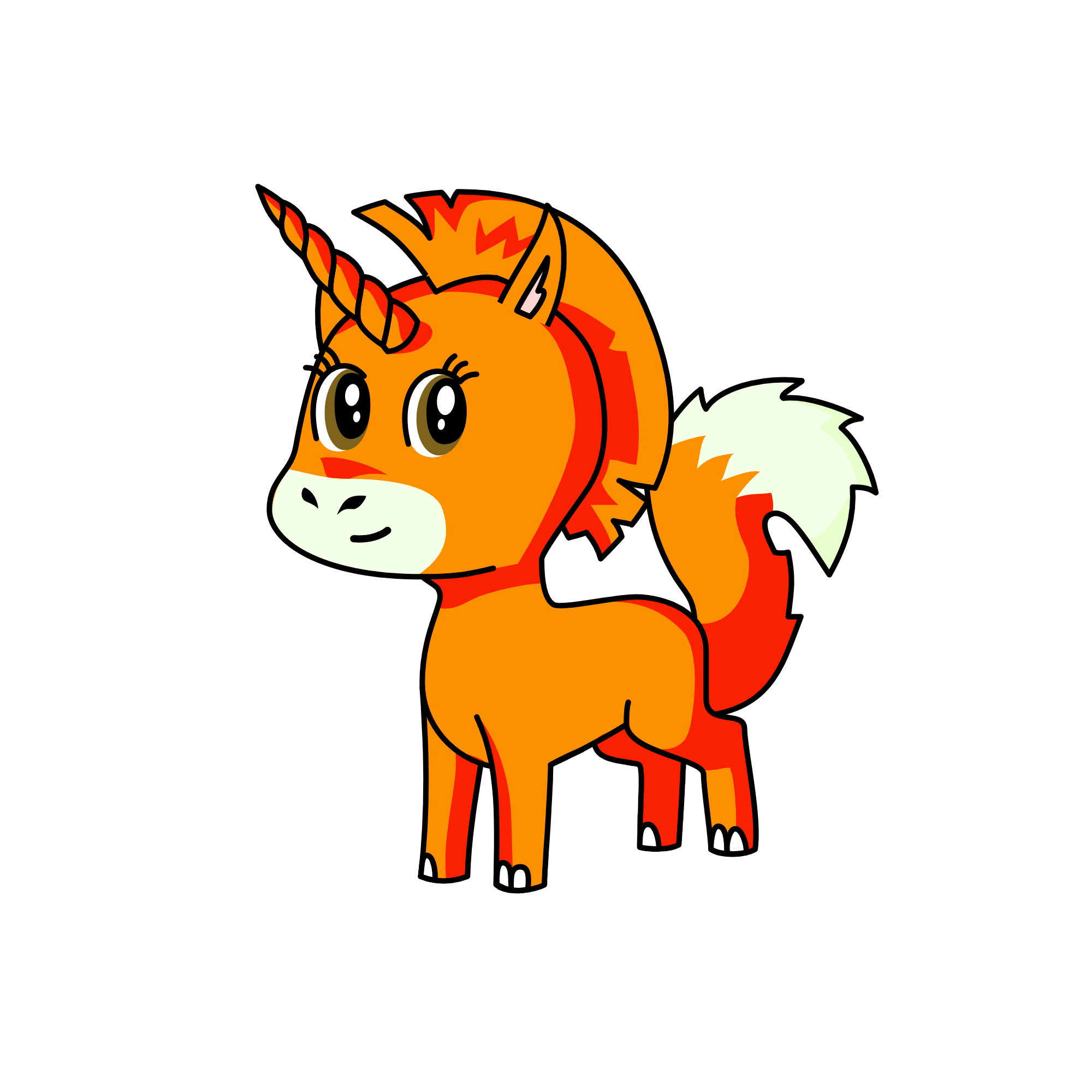 fox, the unicorn