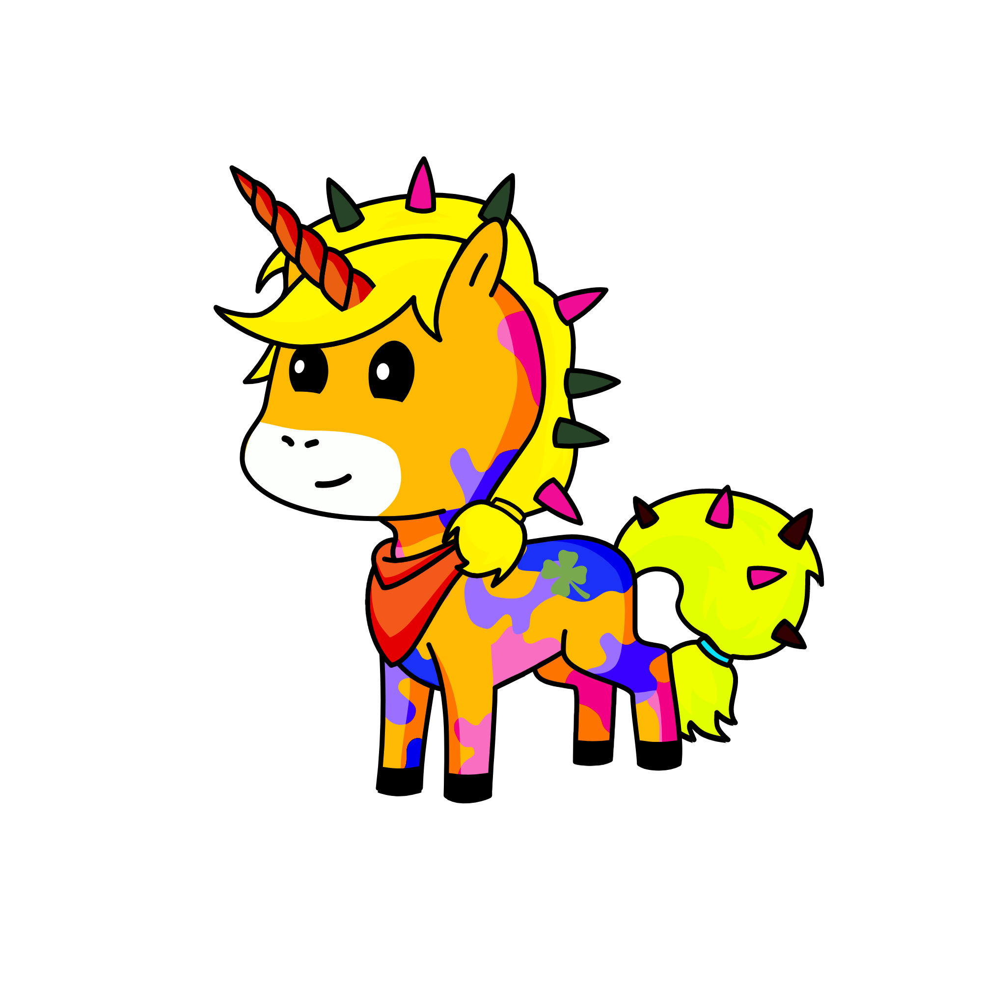 Appel jak, the unicorn
