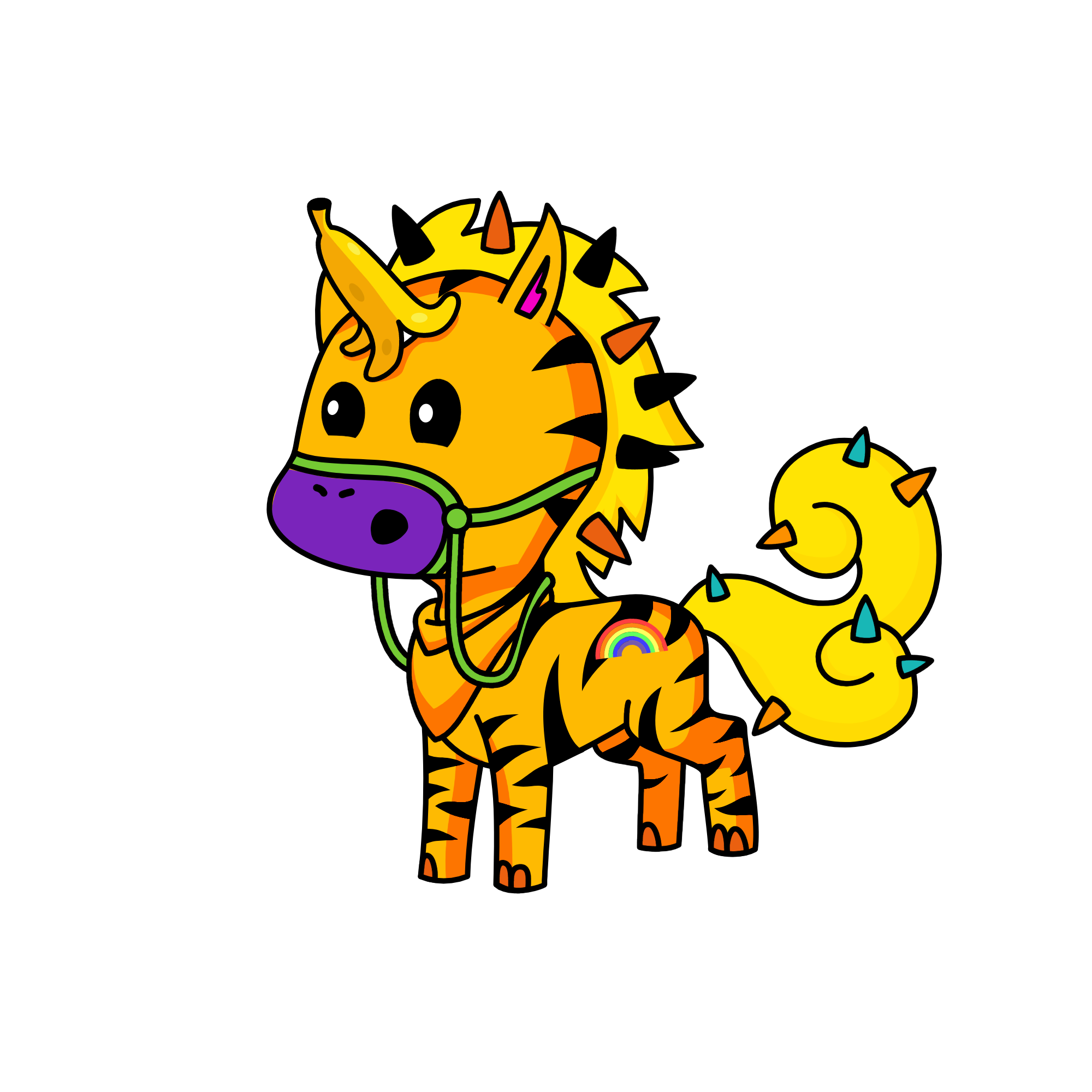 Uniconio banana, the unicorn